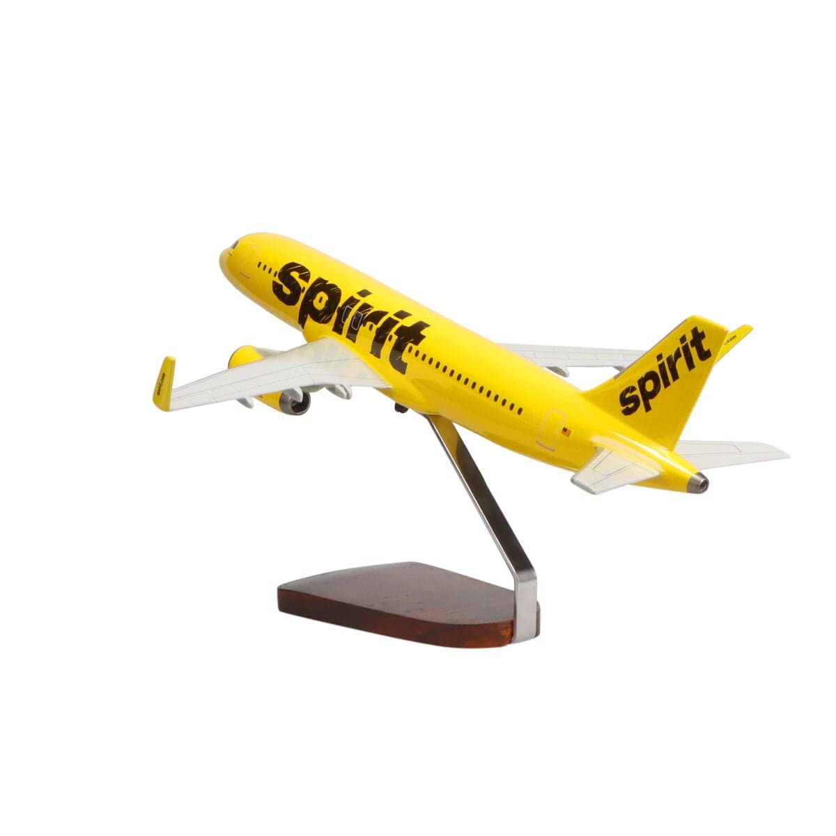 High Flying Models Aircraft Models Airbus A320-200 Spirit Airlines Large Mahogany Model