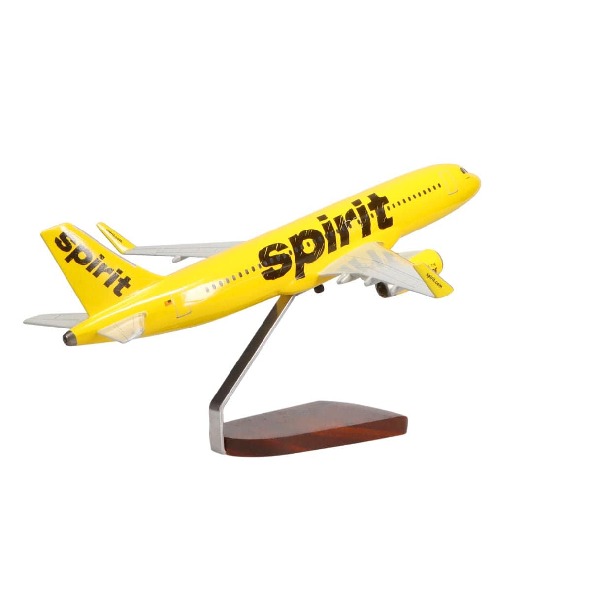 High Flying Models Aircraft Models Airbus A320-200 Spirit Airlines Large Mahogany Model