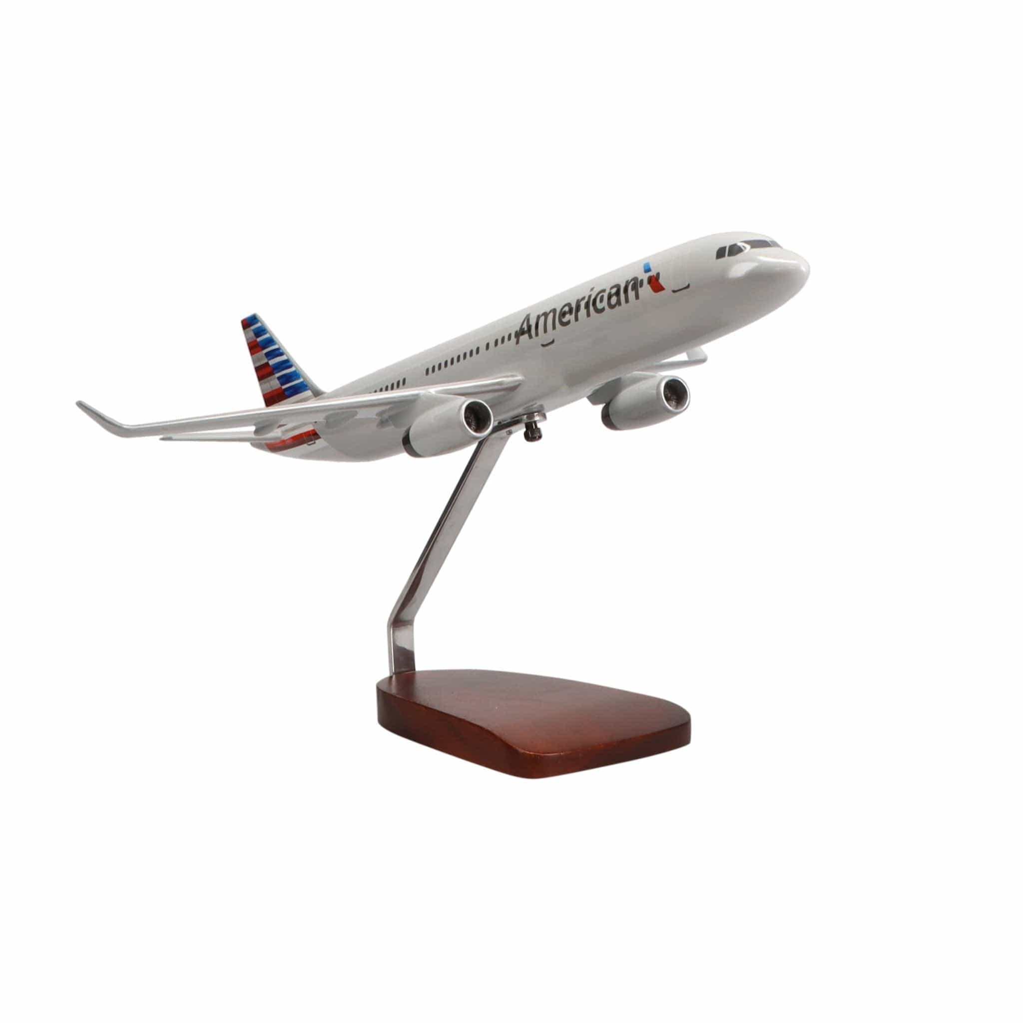 High Flying Models Aircraft Models Airbus A321-200 American Airlines Large Mahogany Model