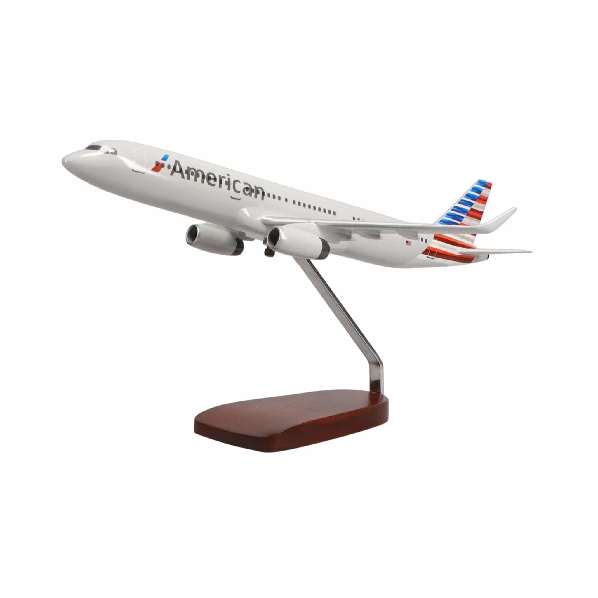 High Flying Models Aircraft Models Airbus A321-200 American Airlines Large Mahogany Model