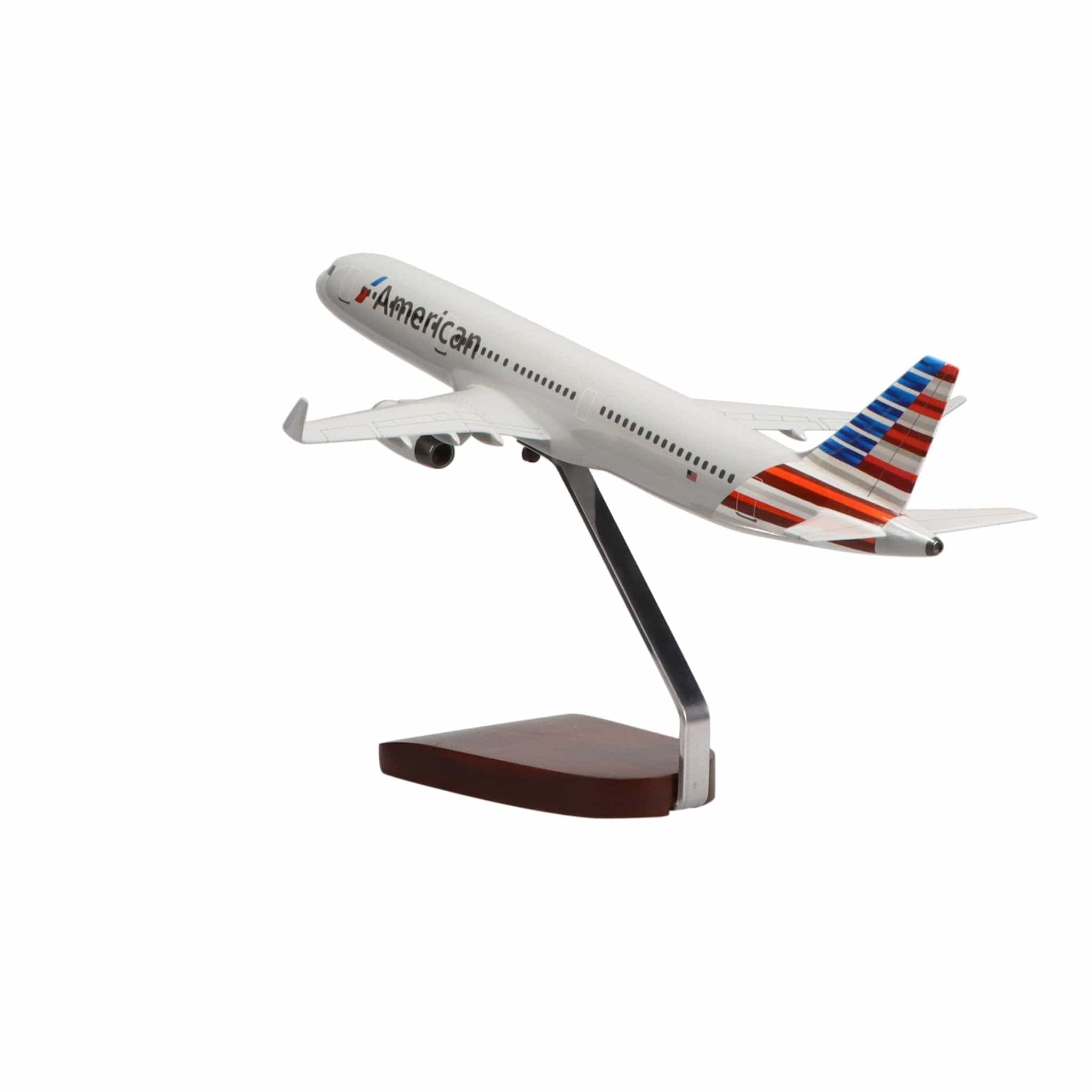 High Flying Models Aircraft Models Airbus A321-200 American Airlines Large Mahogany Model