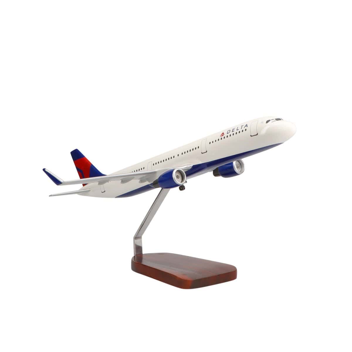 High Flying Models Aircraft Models Airbus A321-200 Delta Air Lines Large Mahogany Model