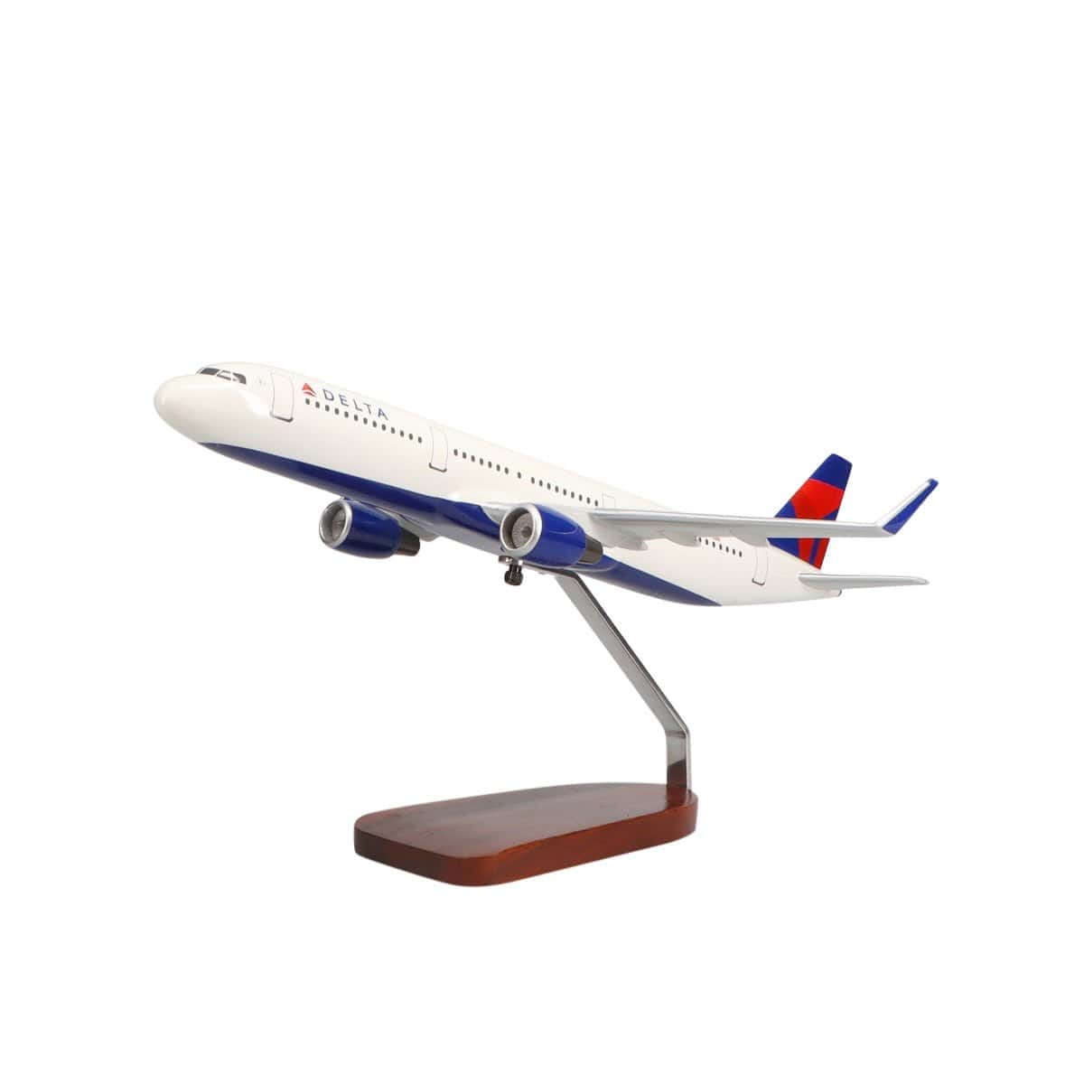 High Flying Models Aircraft Models Airbus A321-200 Delta Air Lines Large Mahogany Model