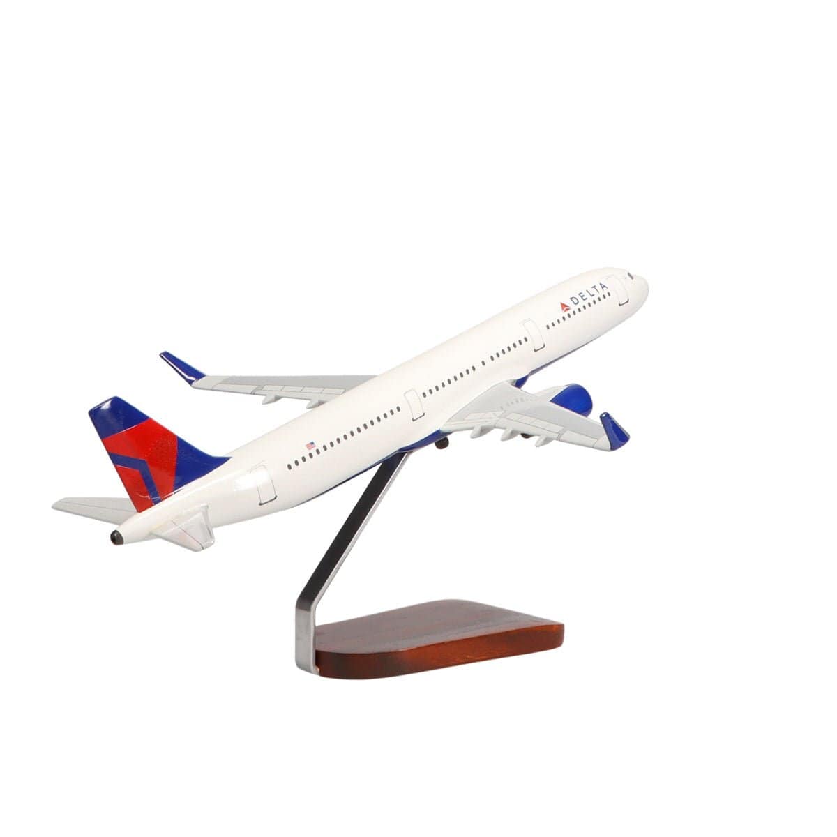 High Flying Models Aircraft Models Airbus A321-200 Delta Air Lines Large Mahogany Model