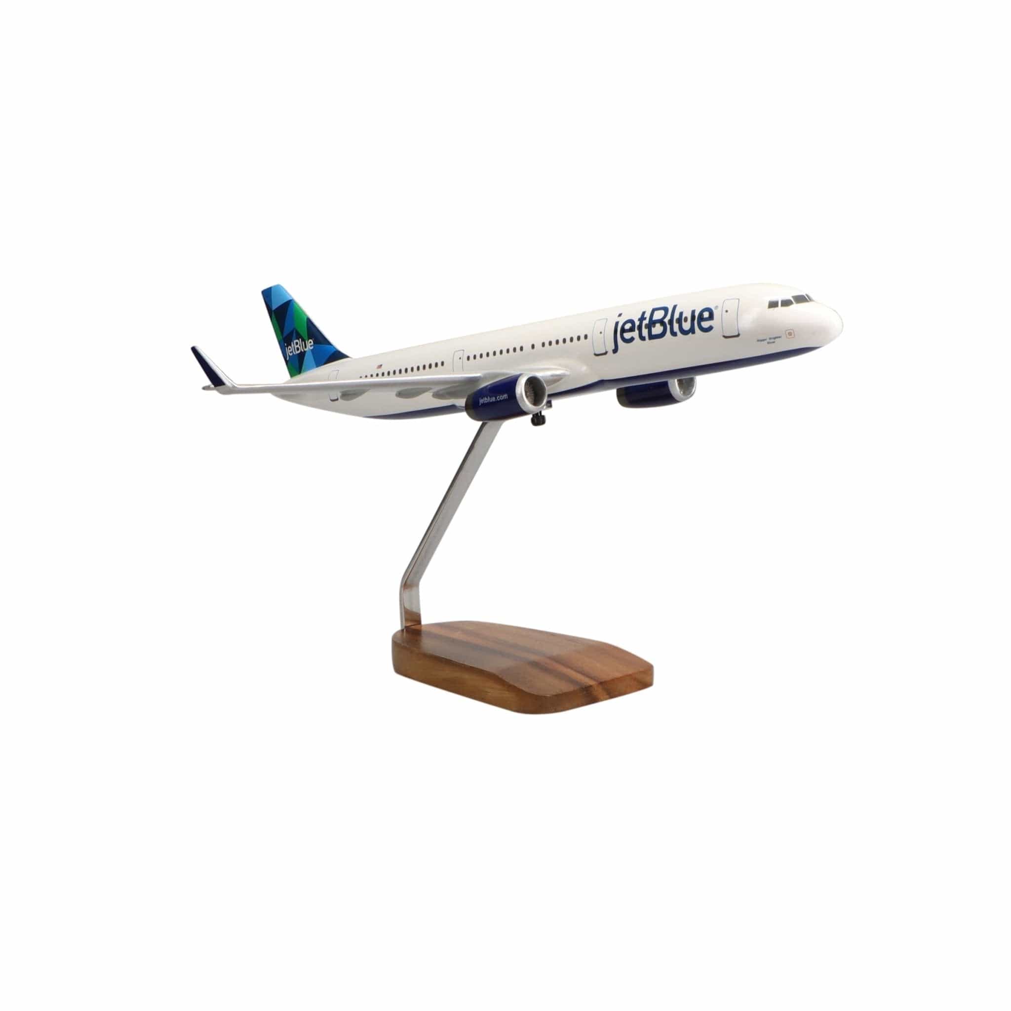 High Flying Models Aircraft Models Airbus A321 Jetblue Airways Large Mahogany Model