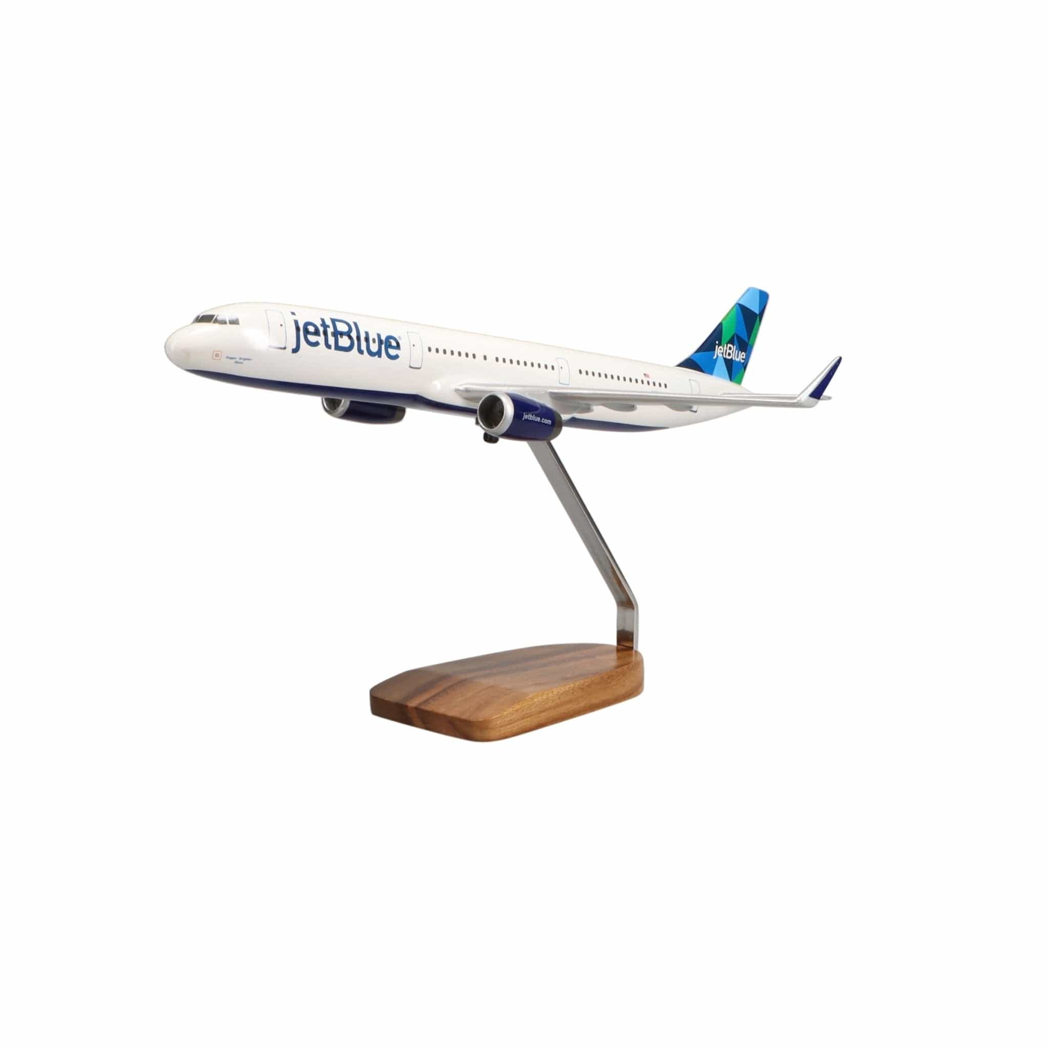 High Flying Models Aircraft Models Airbus A321 Jetblue Airways Large Mahogany Model