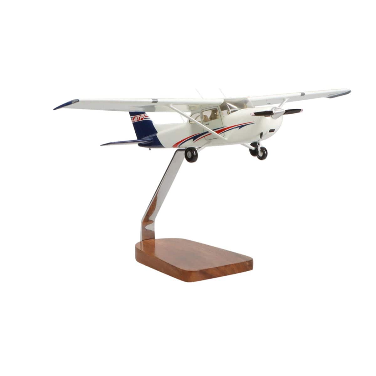 High Flying Models Aircraft Models ATP Cessna® 172 Skyhawk Clear Canopy Large Mahogany Model