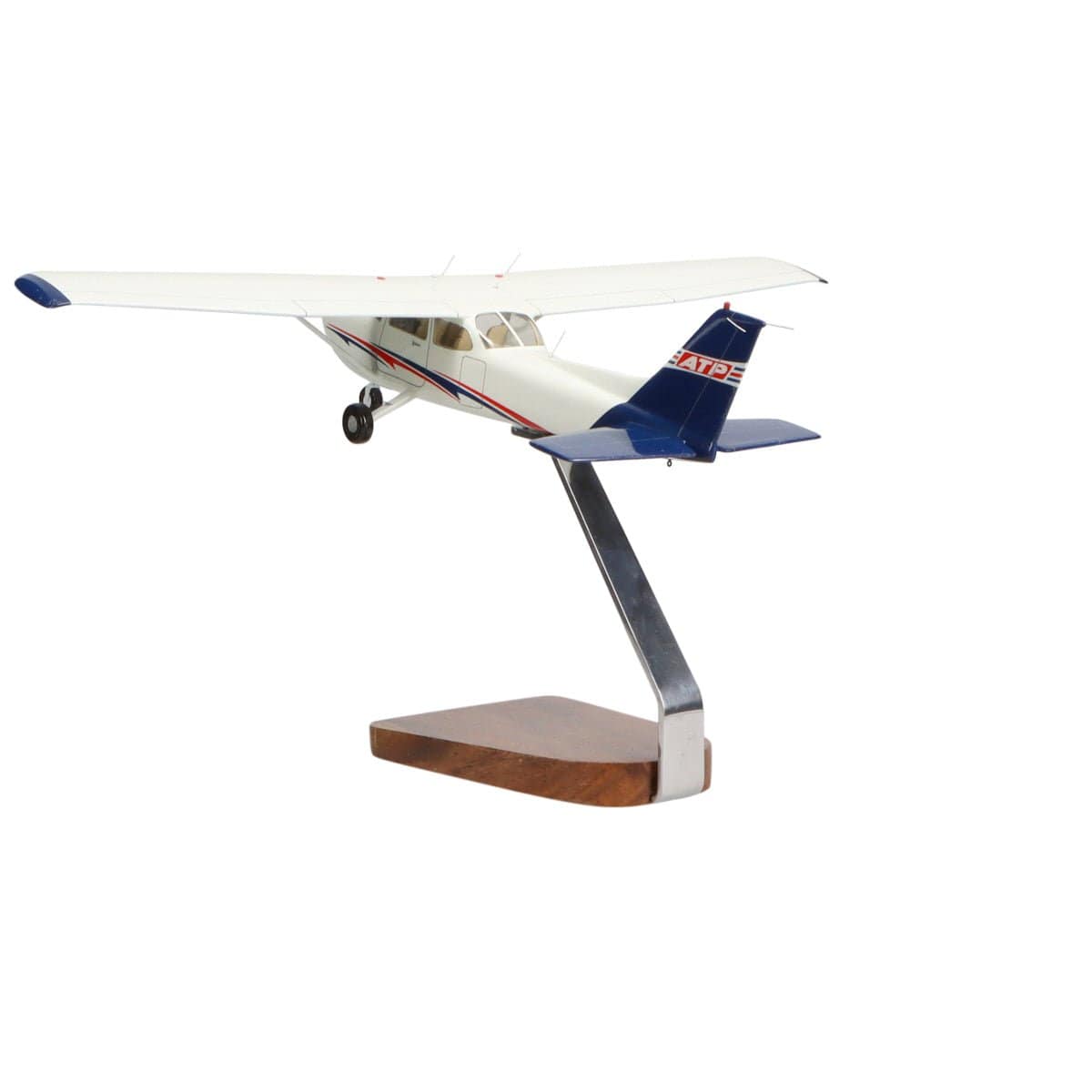 High Flying Models Aircraft Models ATP Cessna® 172 Skyhawk Clear Canopy Large Mahogany Model