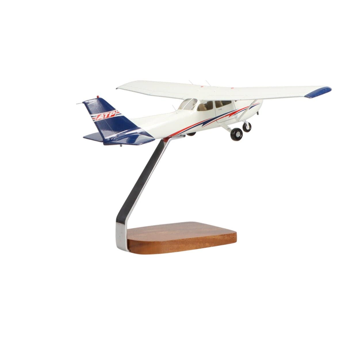 High Flying Models Aircraft Models ATP Cessna® 172 Skyhawk Clear Canopy Large Mahogany Model