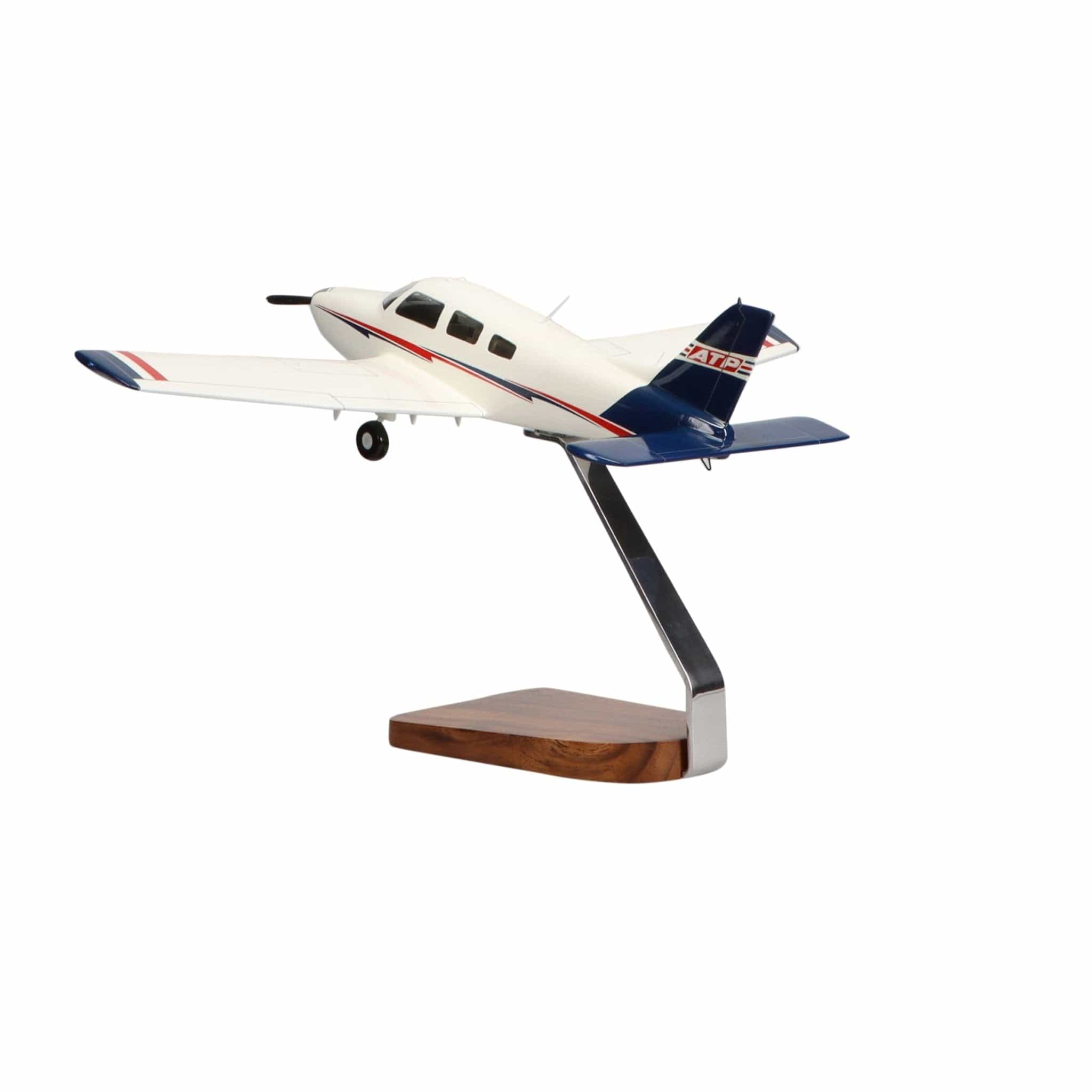 High Flying Models Aircraft Models ATP Piper Archer TX Clear Canopy Large Mahogany Model