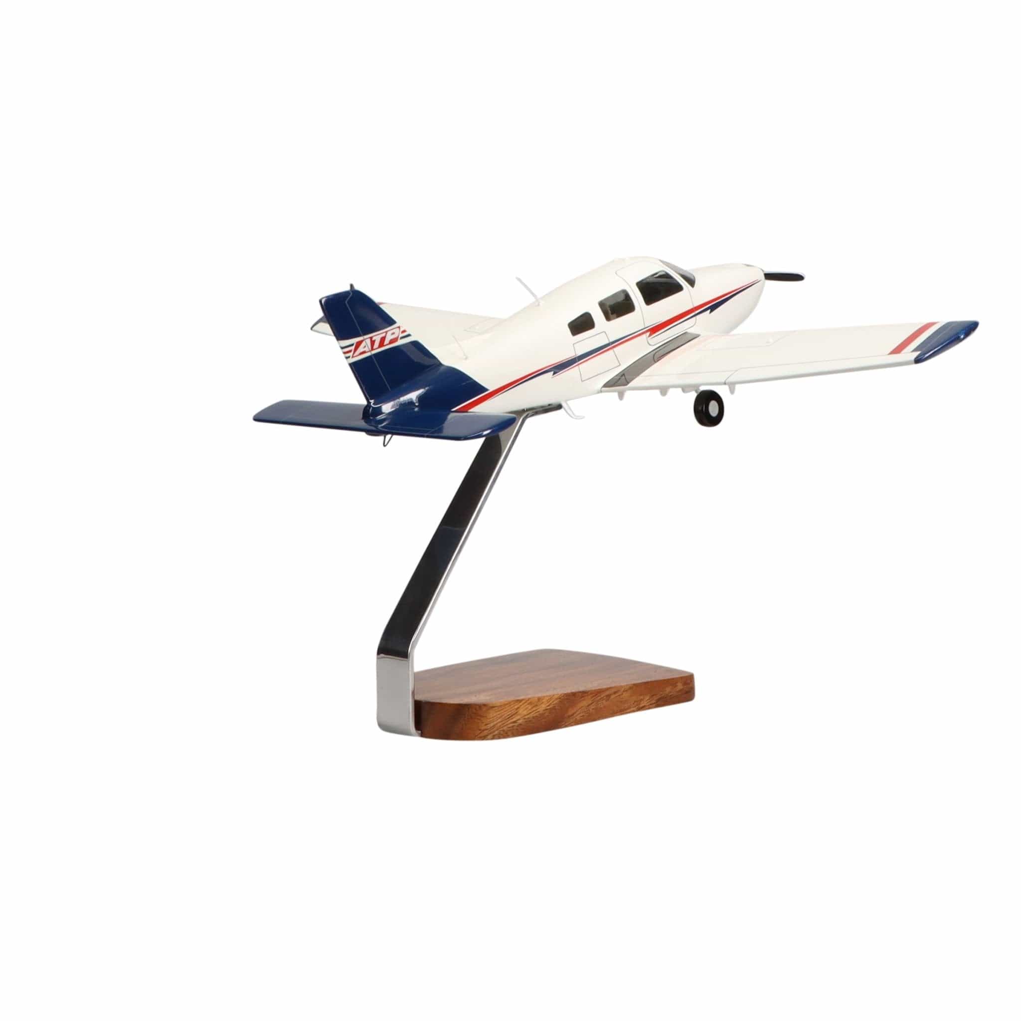 High Flying Models Aircraft Models ATP Piper Archer TX Clear Canopy Large Mahogany Model