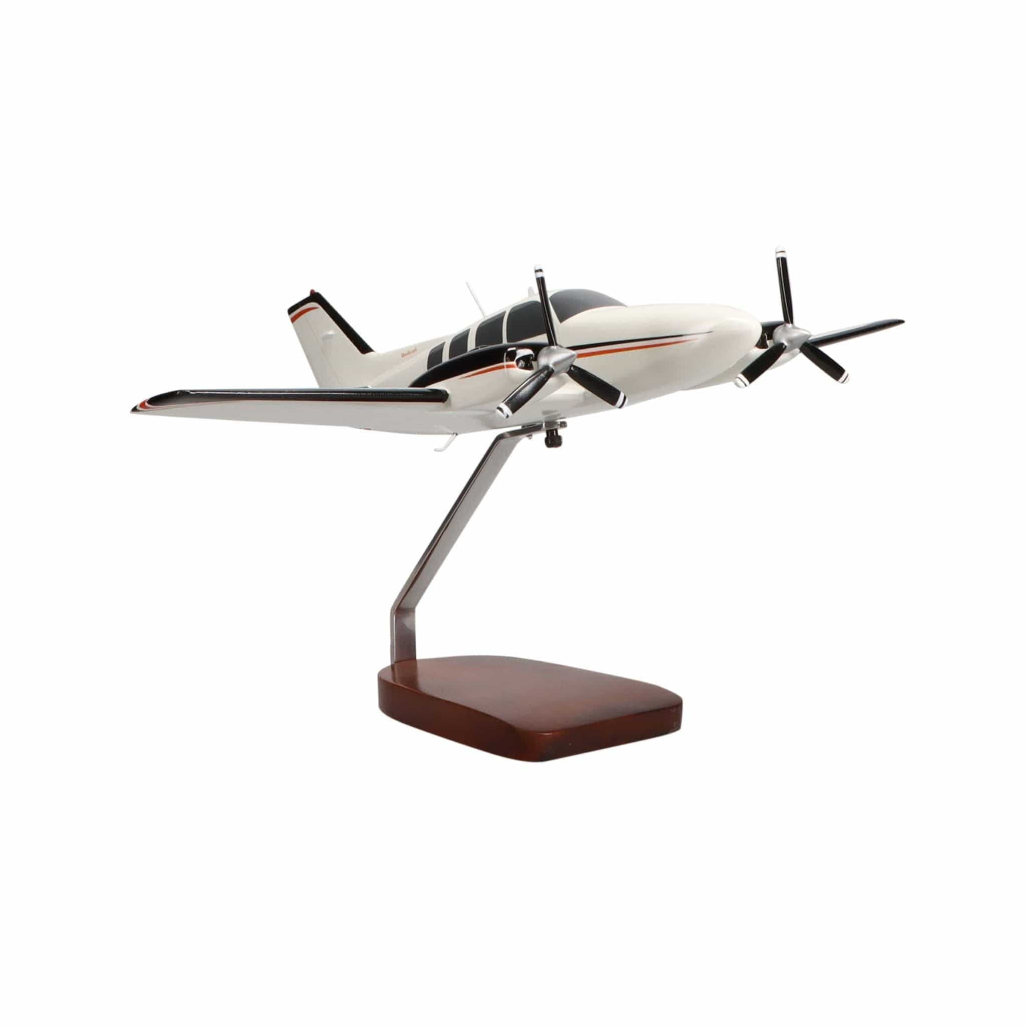 High Flying Models Aircraft Models Beechcraft® Baron G58 (Red/Black) Large Mahogany Model