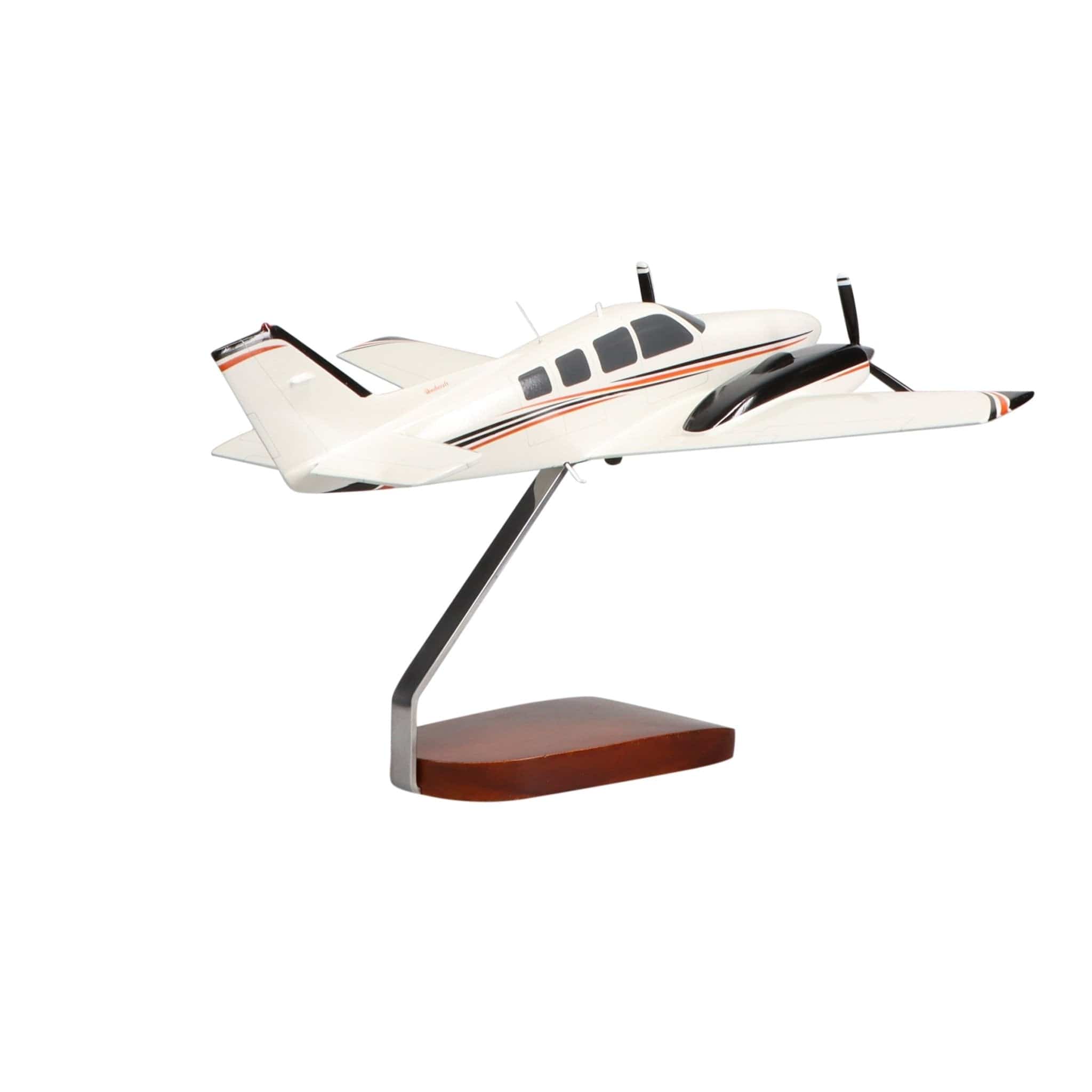 High Flying Models Aircraft Models Beechcraft® Baron G58 (Red/Black) Large Mahogany Model