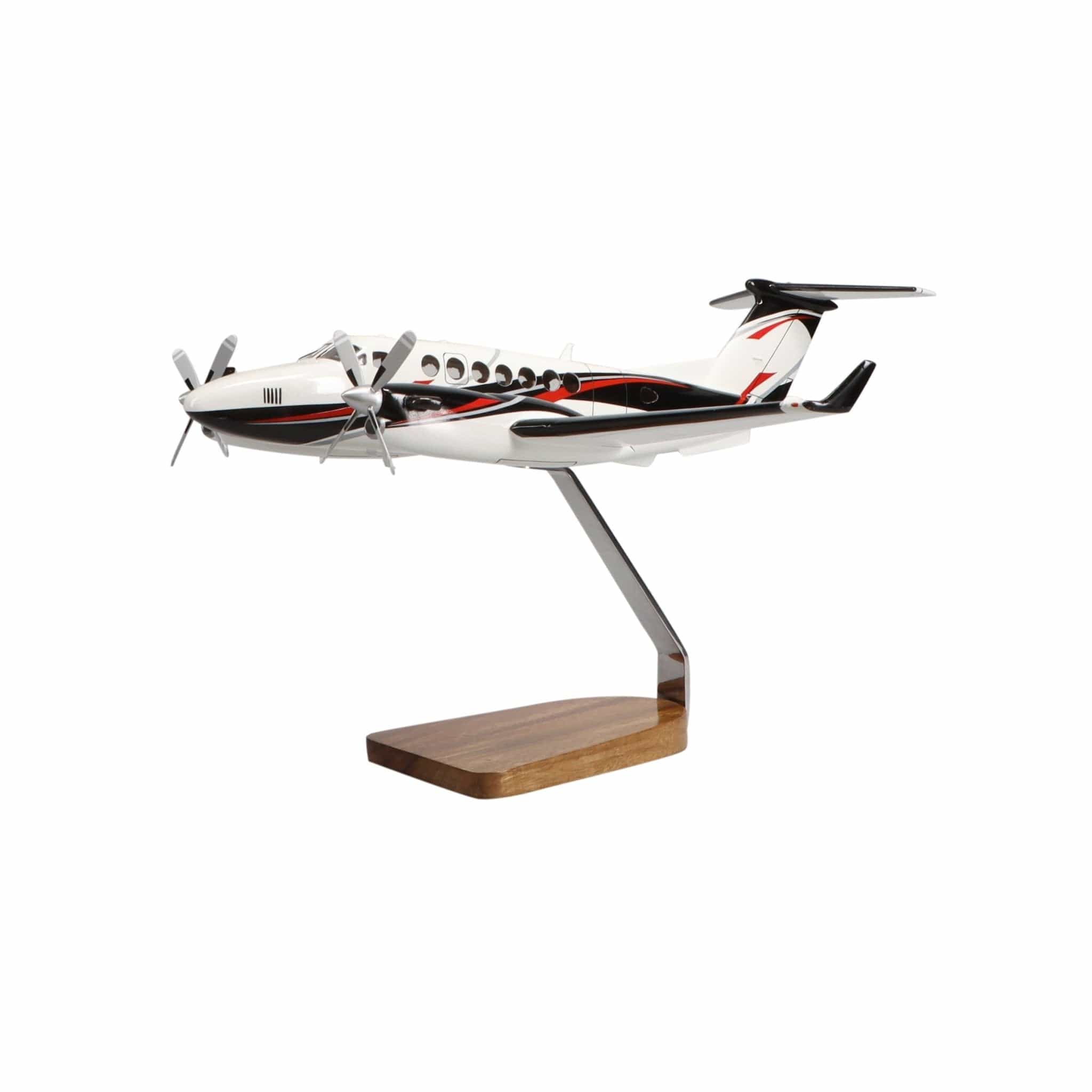 High Flying Models Aircraft Models Beechcraft® King Air 360ER Clear Canopy Large Mahogany Model