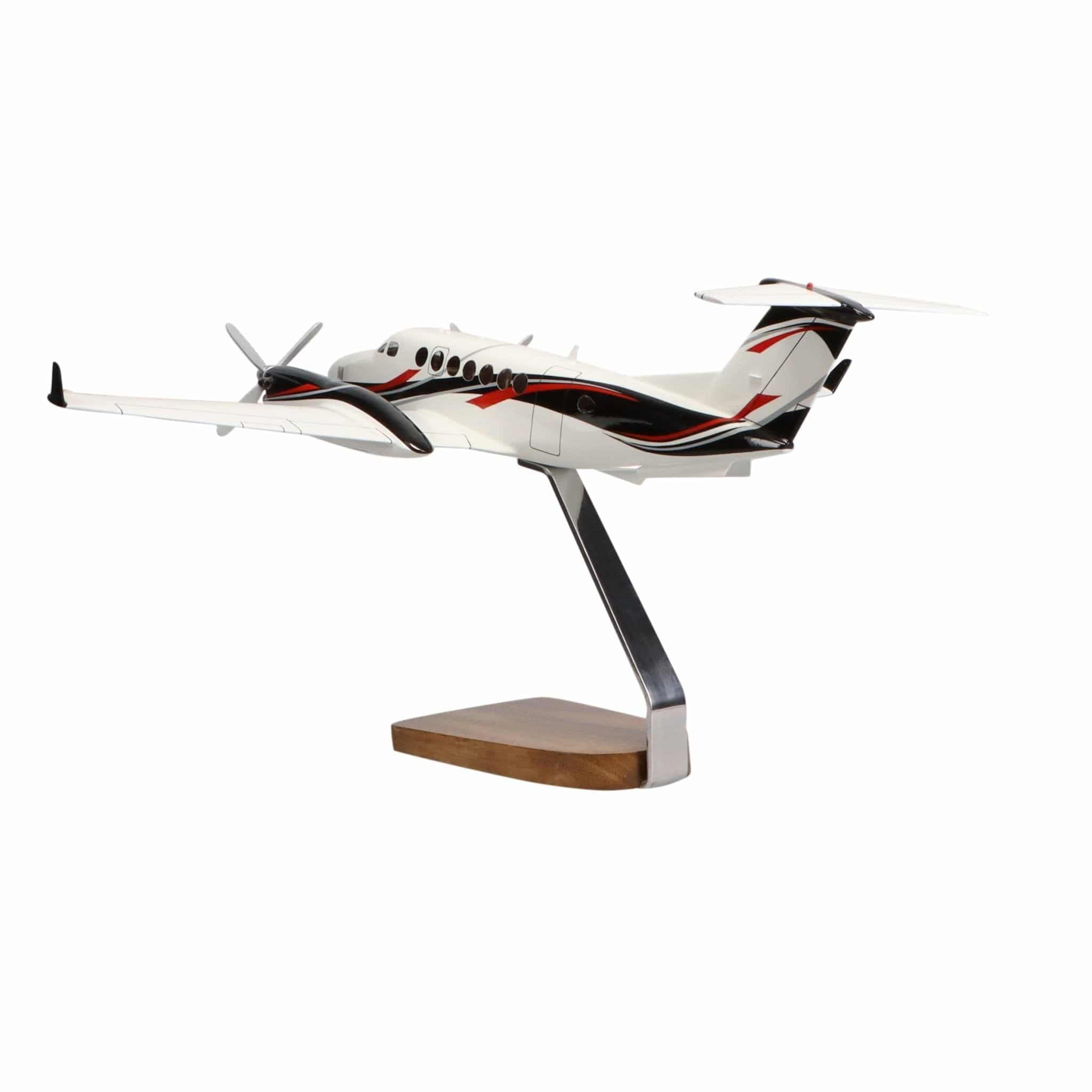 High Flying Models Aircraft Models Beechcraft® King Air 360ER Clear Canopy Large Mahogany Model