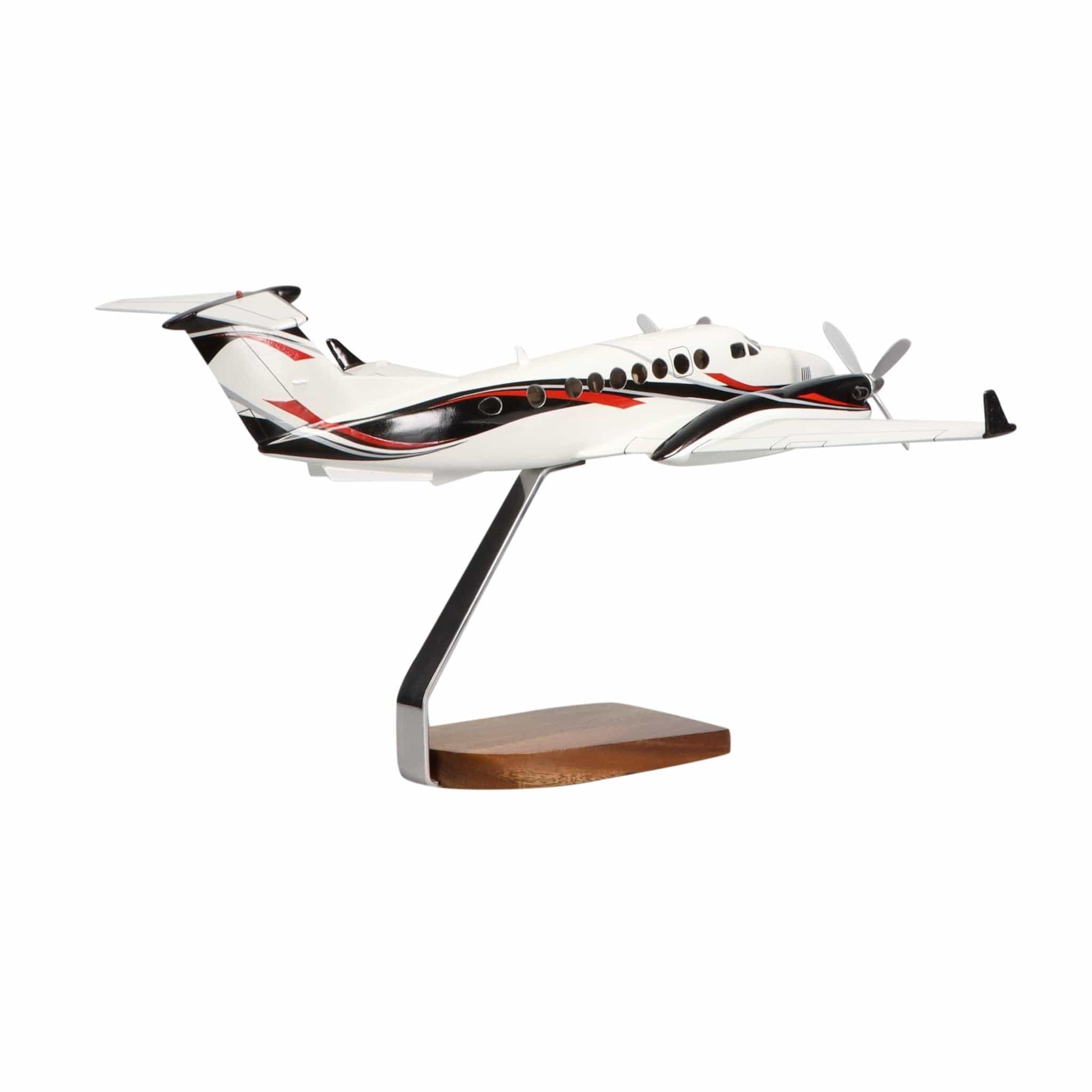 High Flying Models Aircraft Models Beechcraft® King Air 360ER Clear Canopy Large Mahogany Model