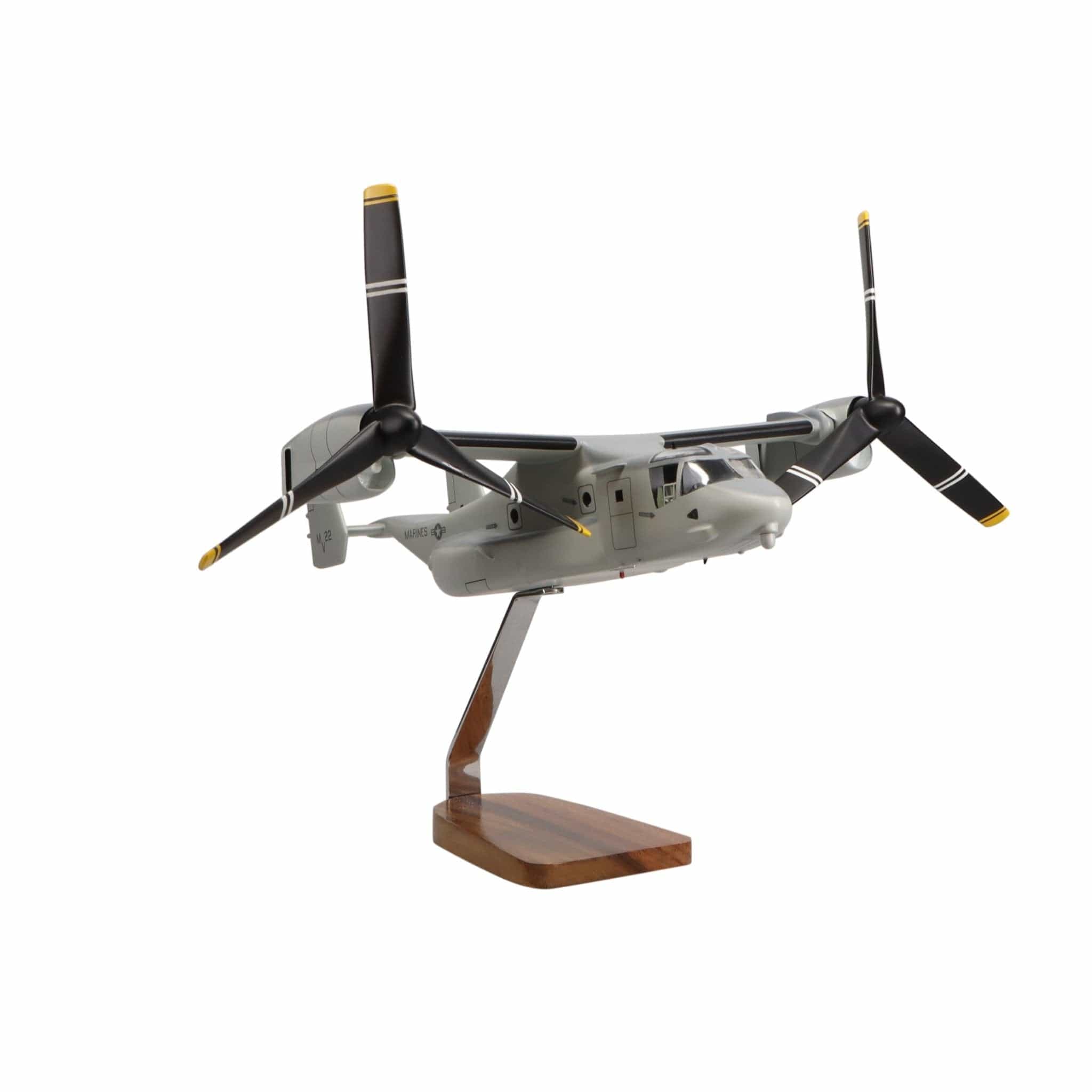 High Flying Models Aircraft Models Bell® V-22 Osprey Clear Canopy Large Mahogany Model