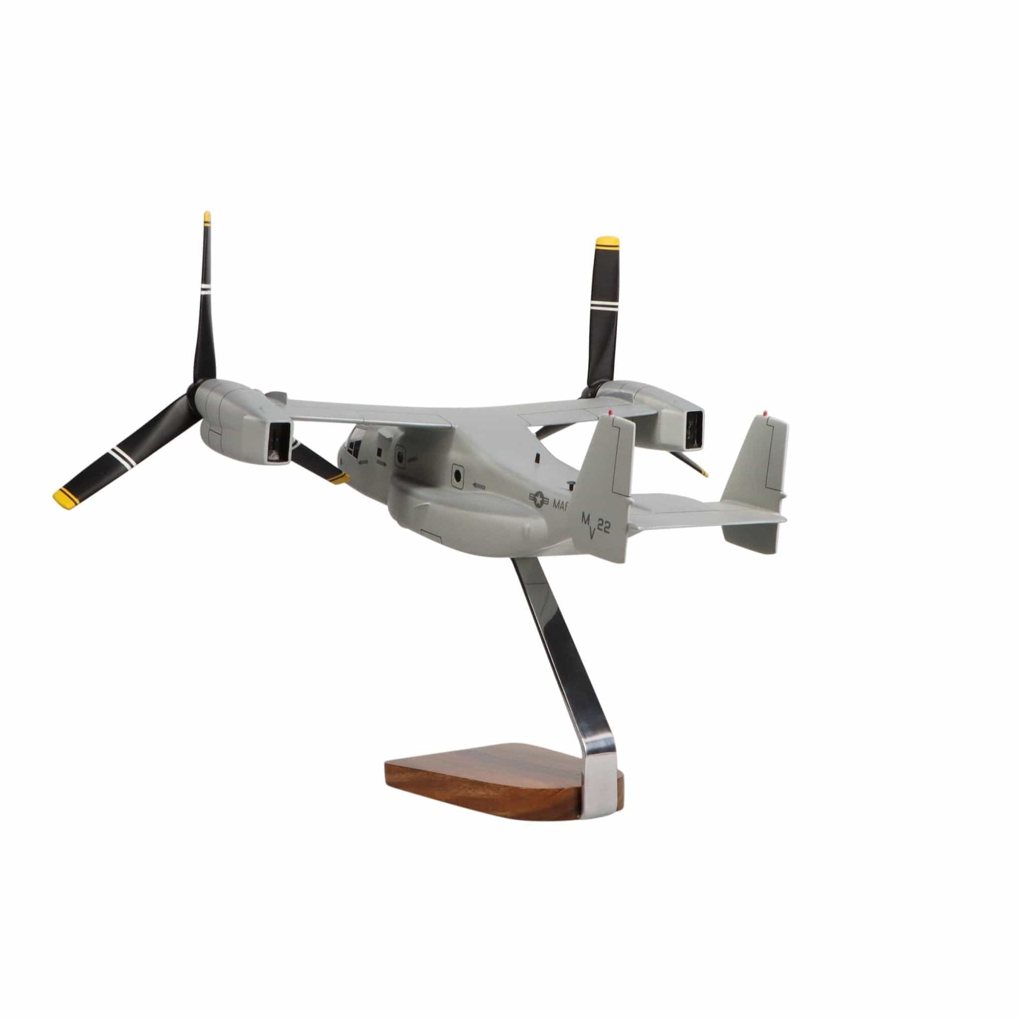 High Flying Models Aircraft Models Bell® V-22 Osprey Clear Canopy Large Mahogany Model