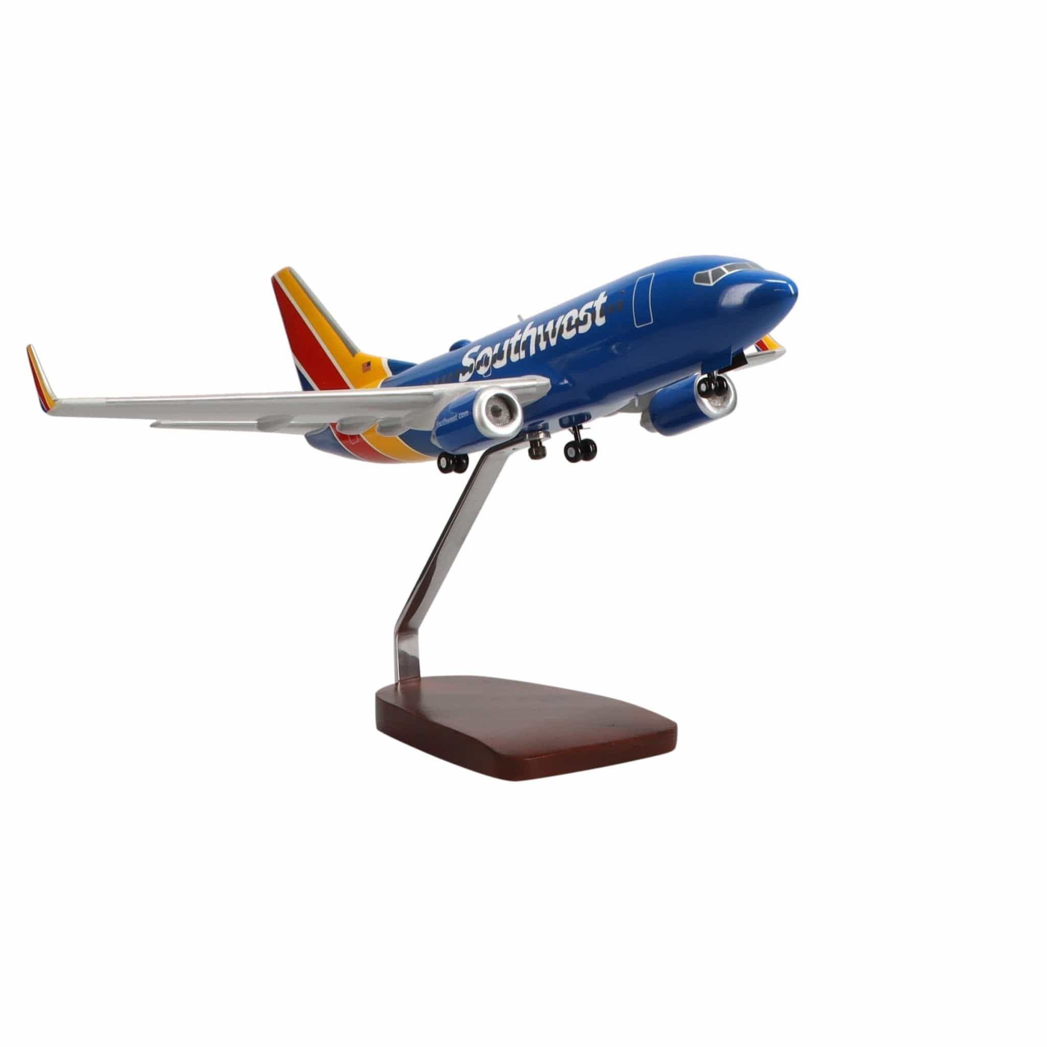 High Flying Models Aircraft Models Boeing 737-700 Southwest Airlines Large Mahogany Model