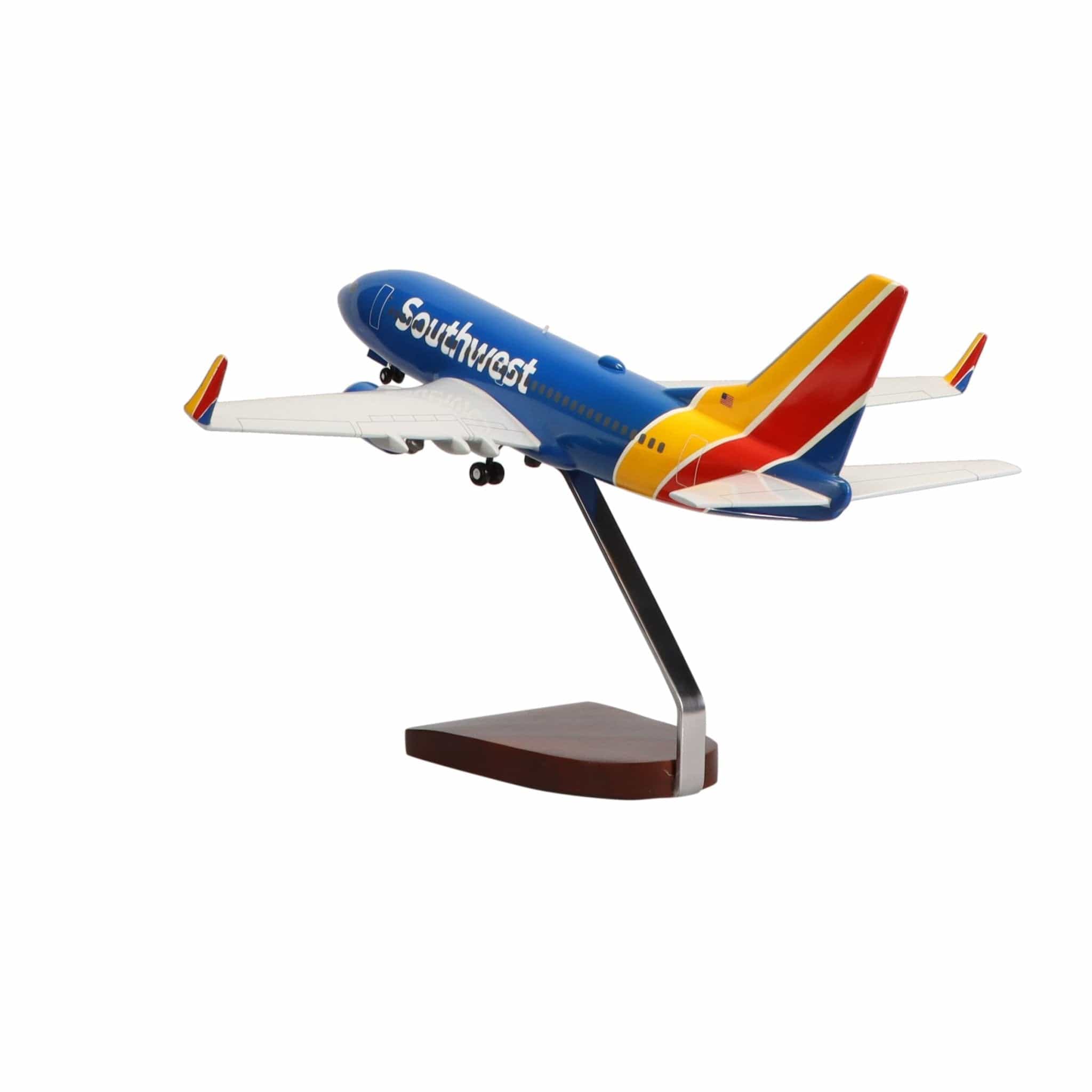 High Flying Models Aircraft Models Boeing 737-700 Southwest Airlines Large Mahogany Model