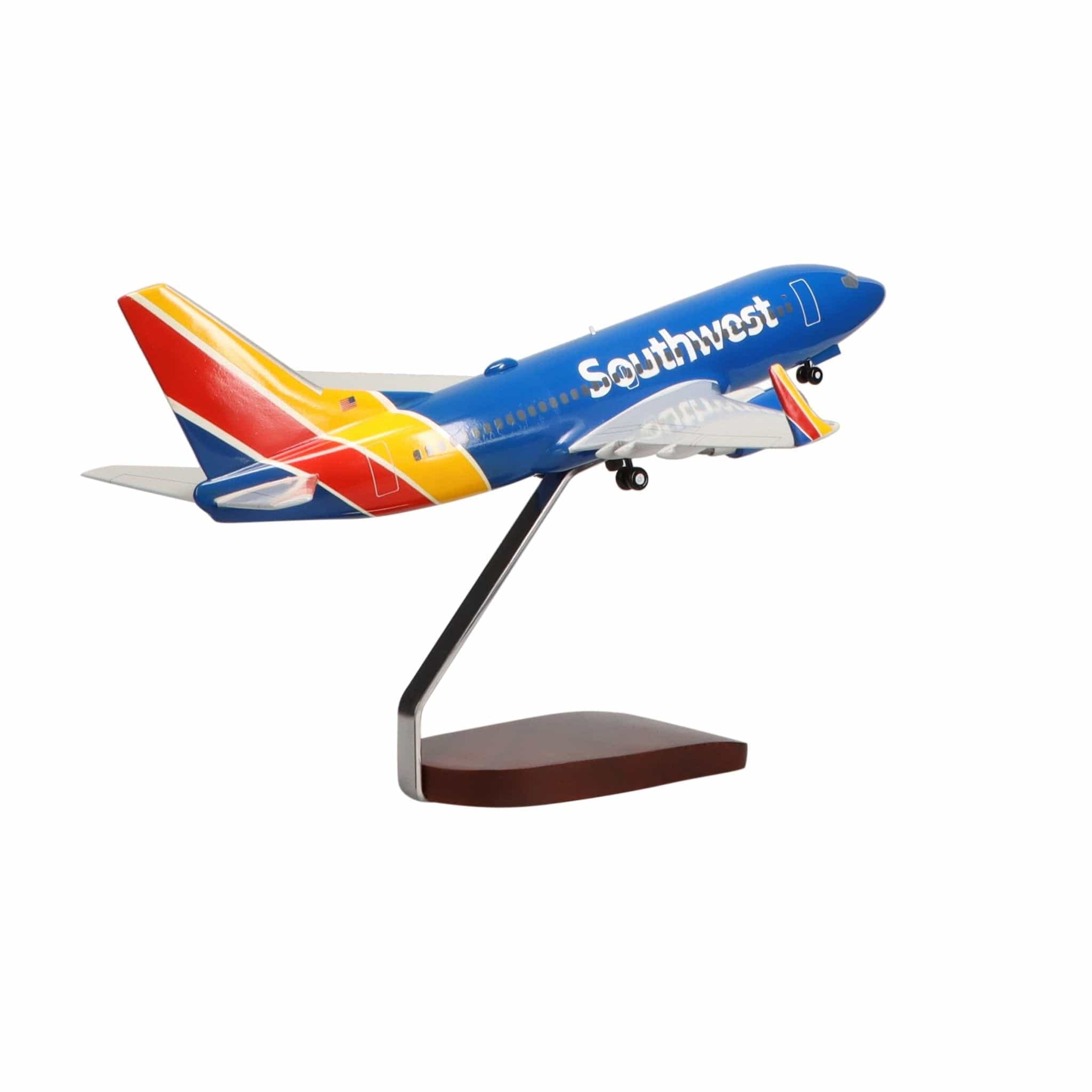 High Flying Models Aircraft Models Boeing 737-700 Southwest Airlines Large Mahogany Model