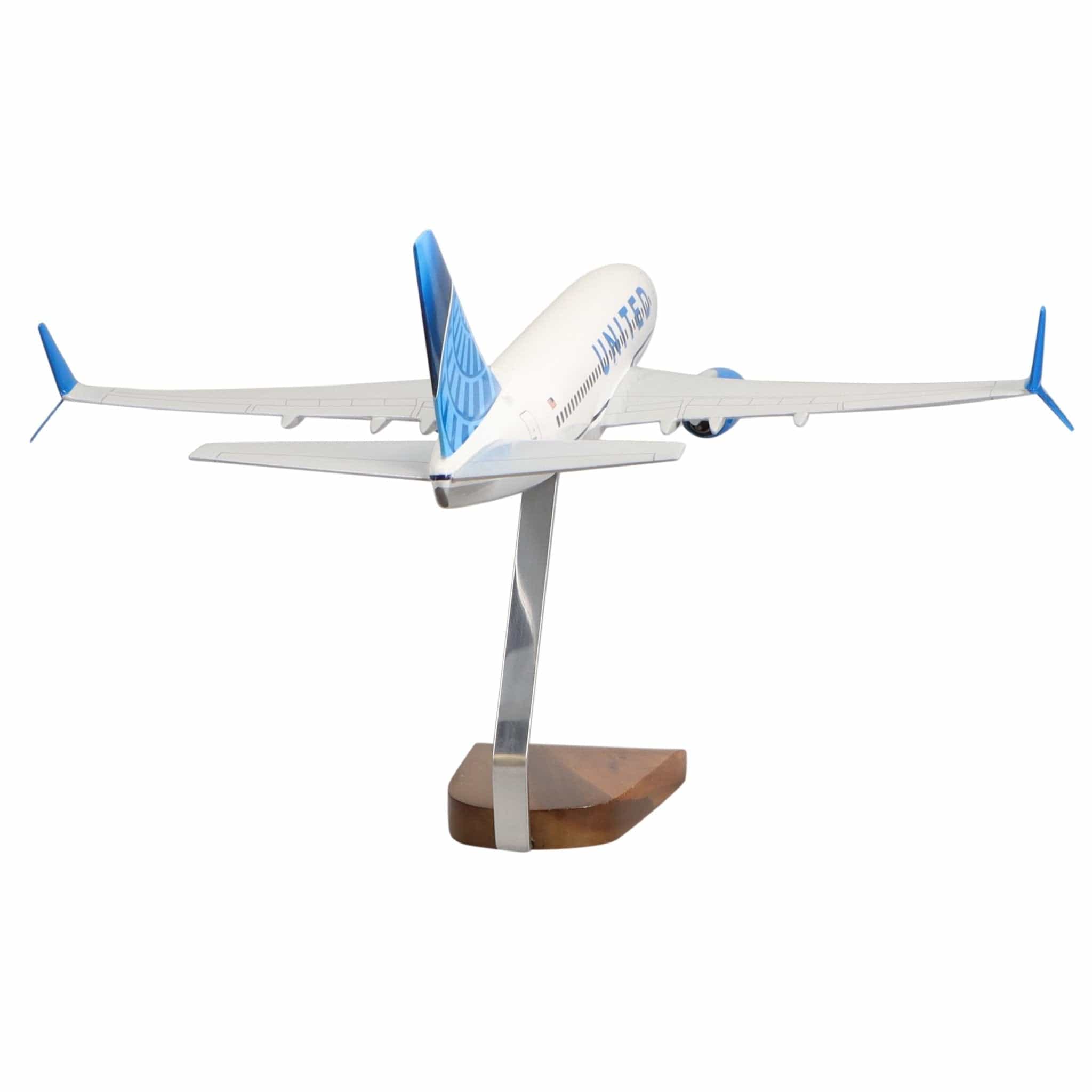 High Flying Models Aircraft Models Boeing 737-700 United Airlines (2019 Livery) Large Mahogany Model