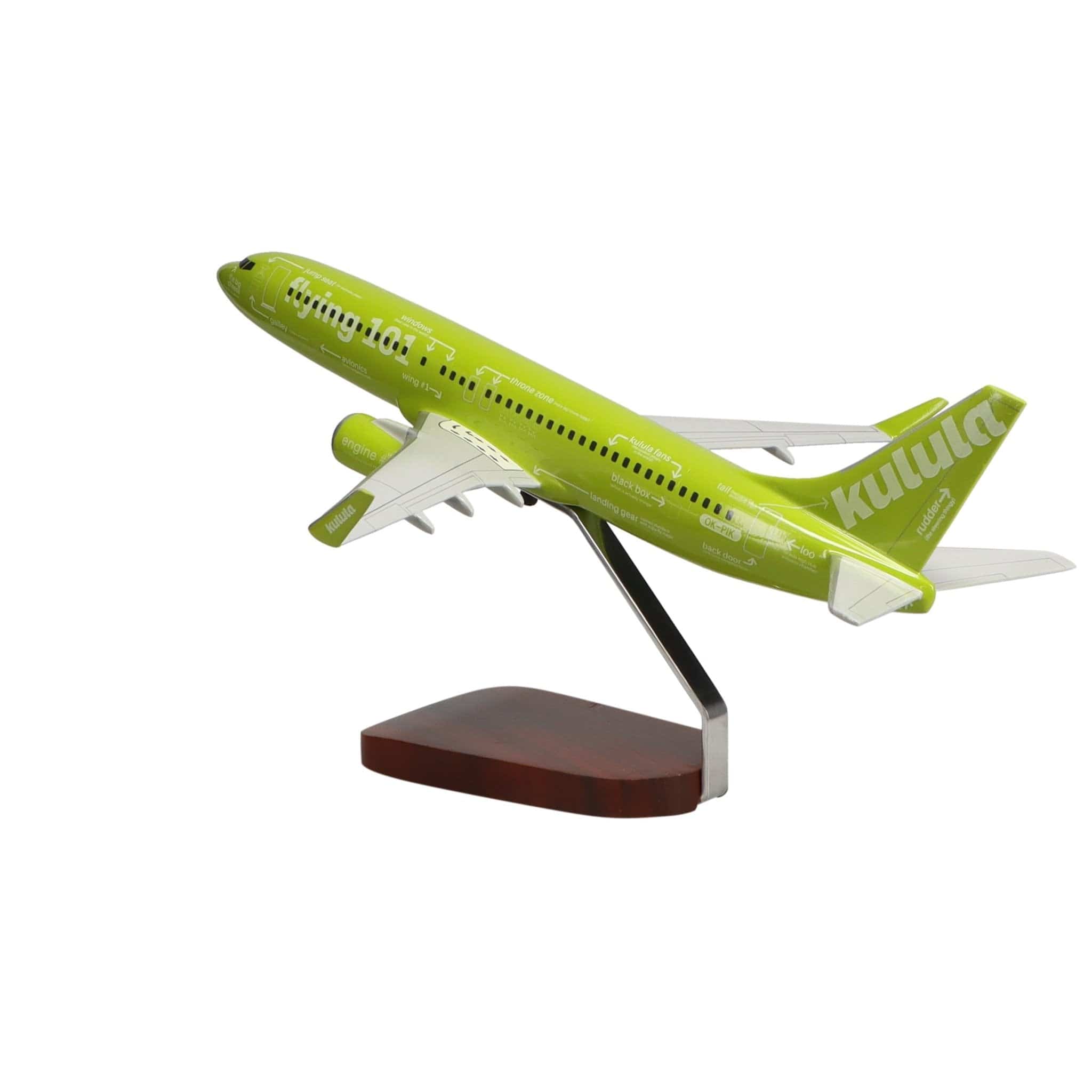 High Flying Models Aircraft Models Boeing™ 737-800 Kulula Flying 101 Large Mahogany Model