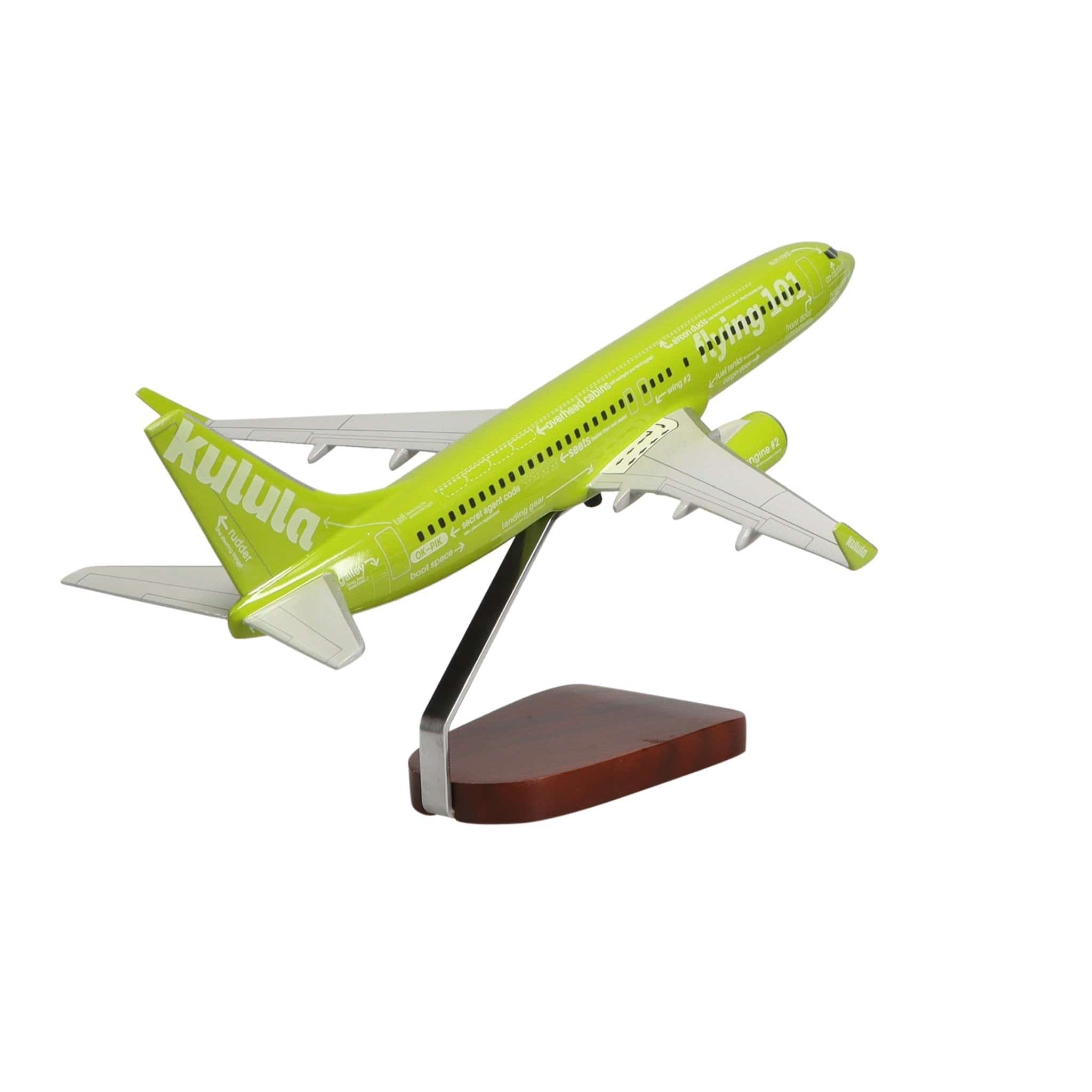 High Flying Models Aircraft Models Boeing™ 737-800 Kulula Flying 101 Large Mahogany Model