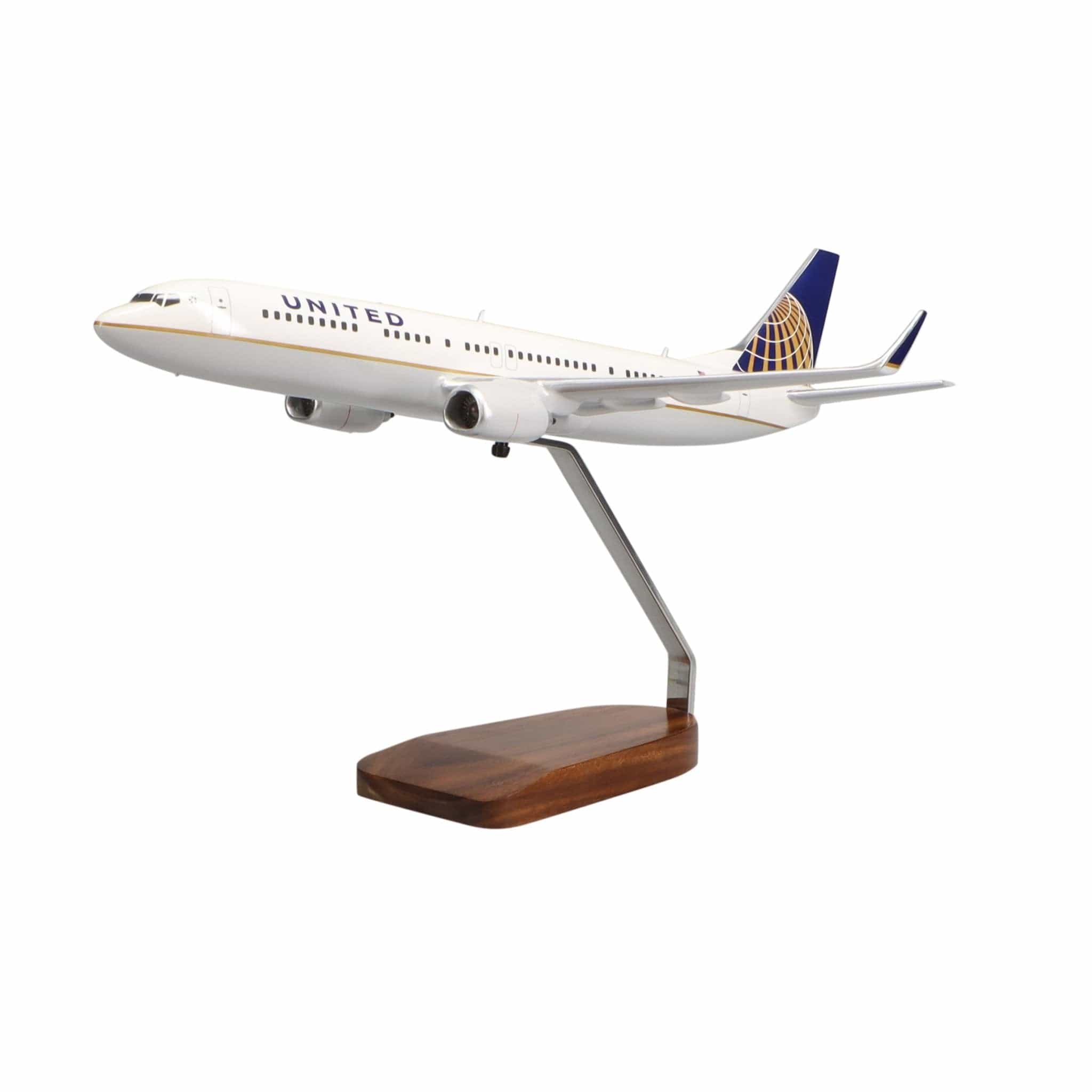 High Flying Models Aircraft Models Boeing 737-900 United Airlines (Continental Merger Livery) Large Mahogany Model