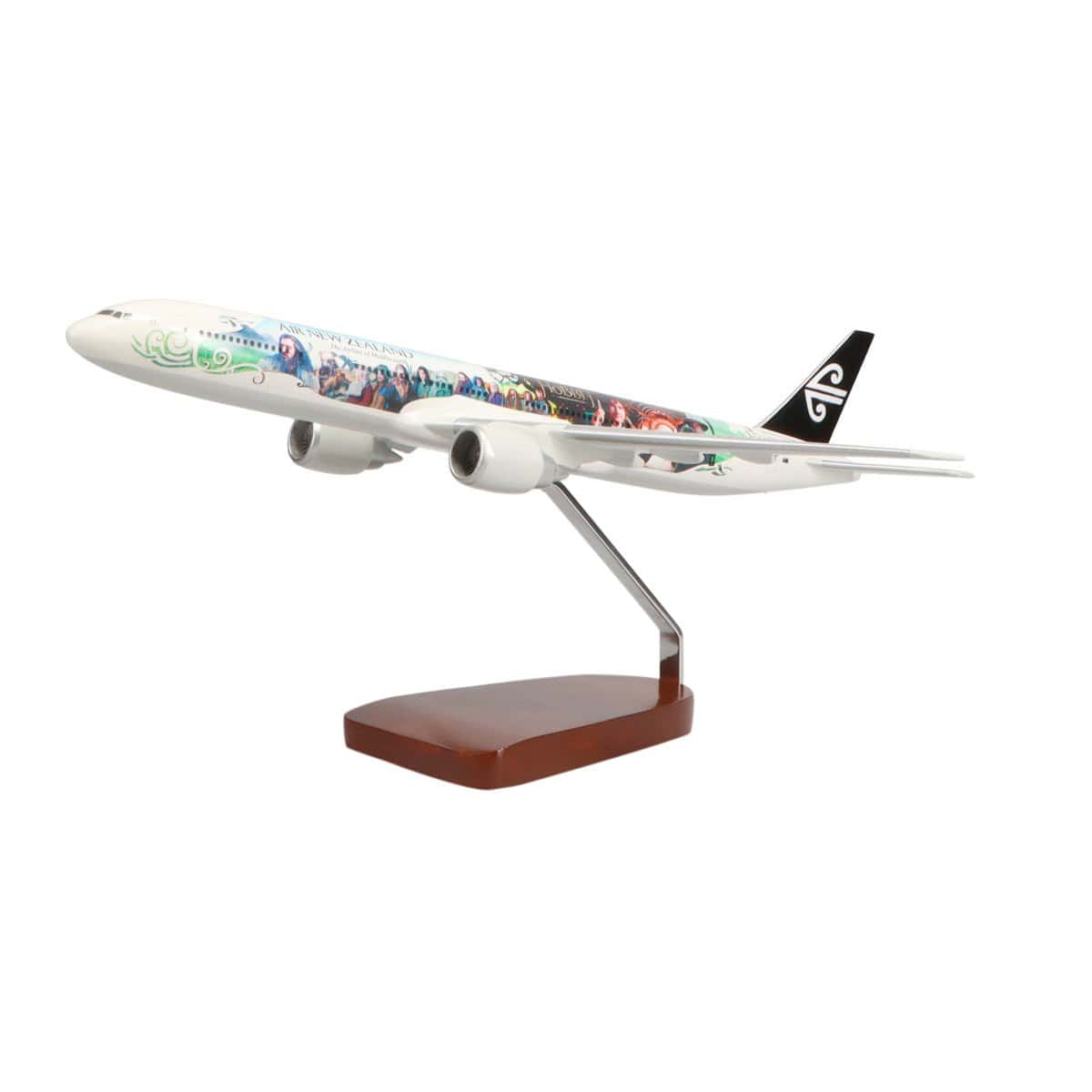 High Flying Models Aircraft Models Boeing™ 777-300 Air New Zealand Hobbit Livery Large Mahogany Model