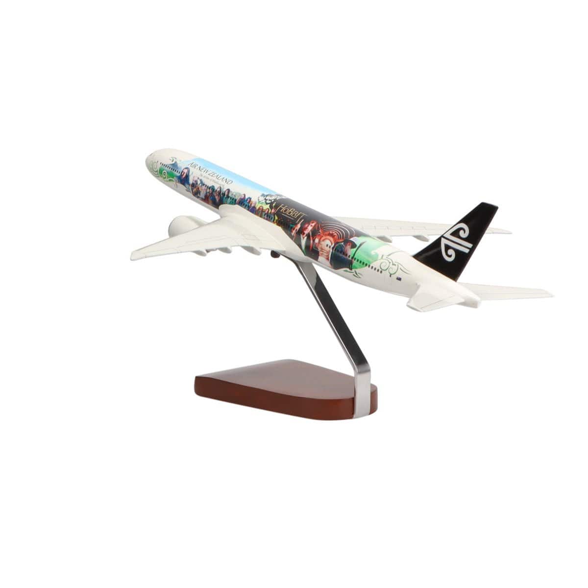 High Flying Models Aircraft Models Boeing™ 777-300 Air New Zealand Hobbit Livery Large Mahogany Model