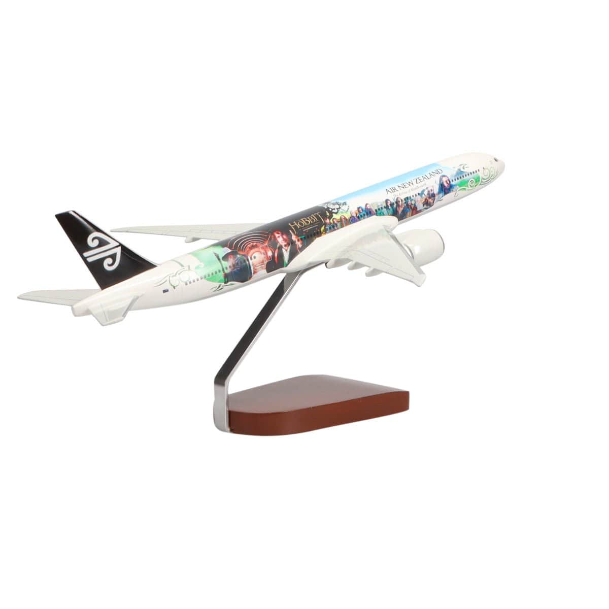 High Flying Models Aircraft Models Boeing™ 777-300 Air New Zealand Hobbit Livery Large Mahogany Model