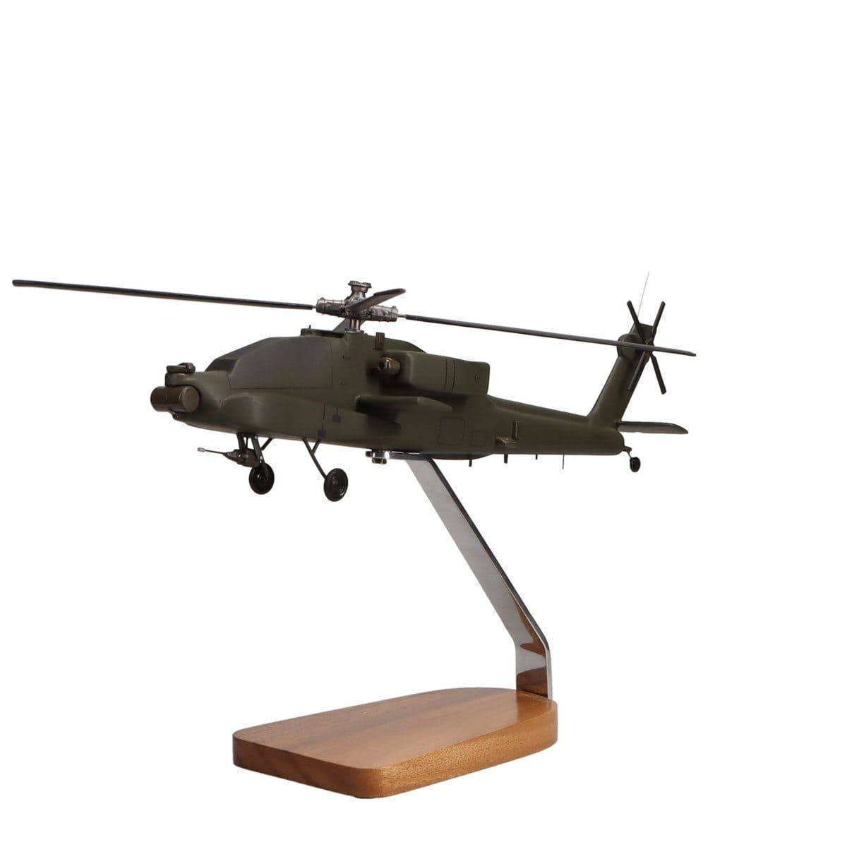 High Flying Models Aircraft Models Boeing AH-64 Apache Longbow Large Mahogany Model