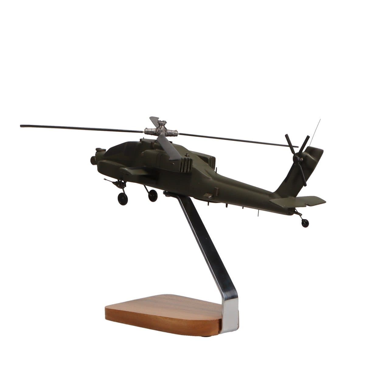 High Flying Models Aircraft Models Boeing AH-64 Apache Longbow Large Mahogany Model