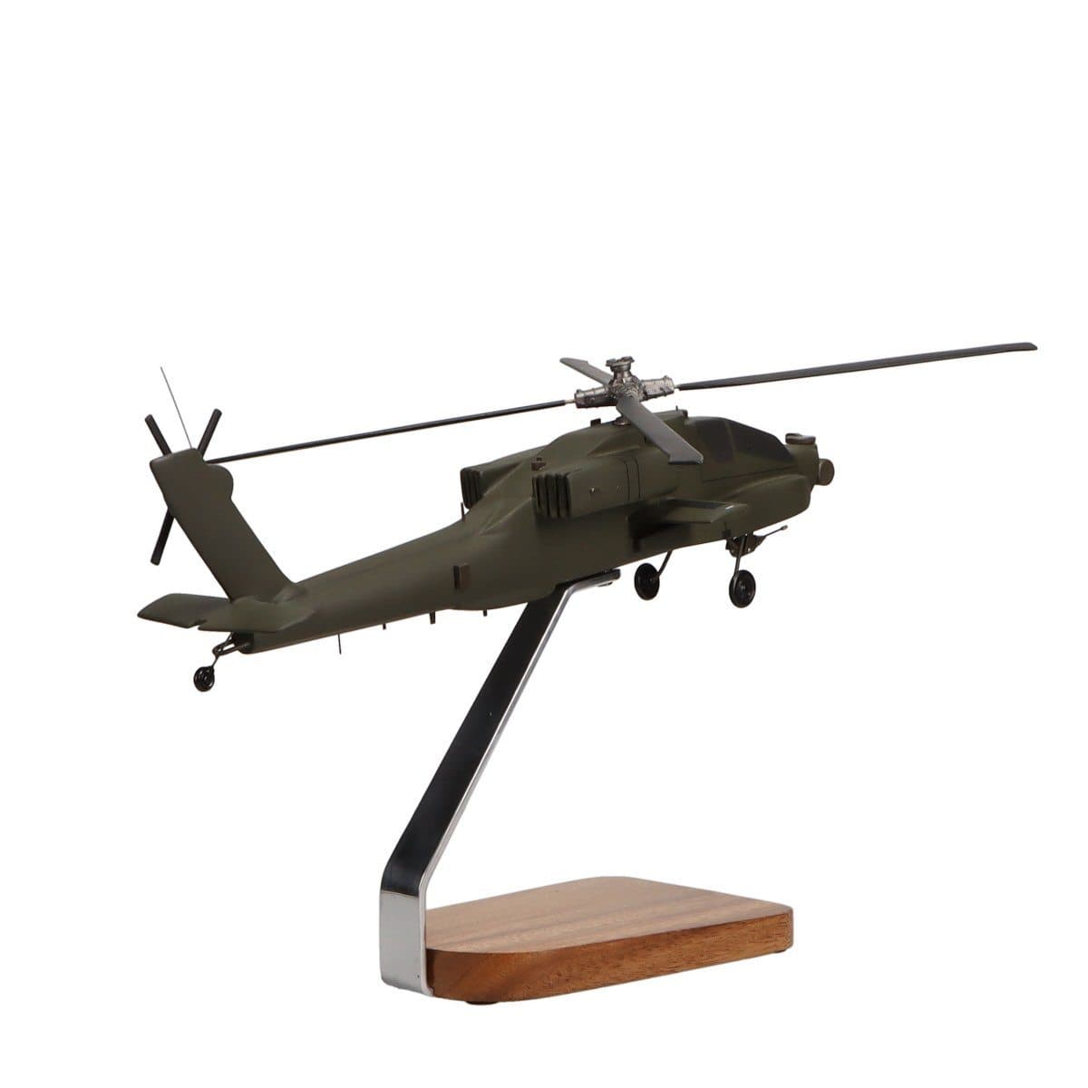 High Flying Models Aircraft Models Boeing AH-64 Apache Longbow Large Mahogany Model