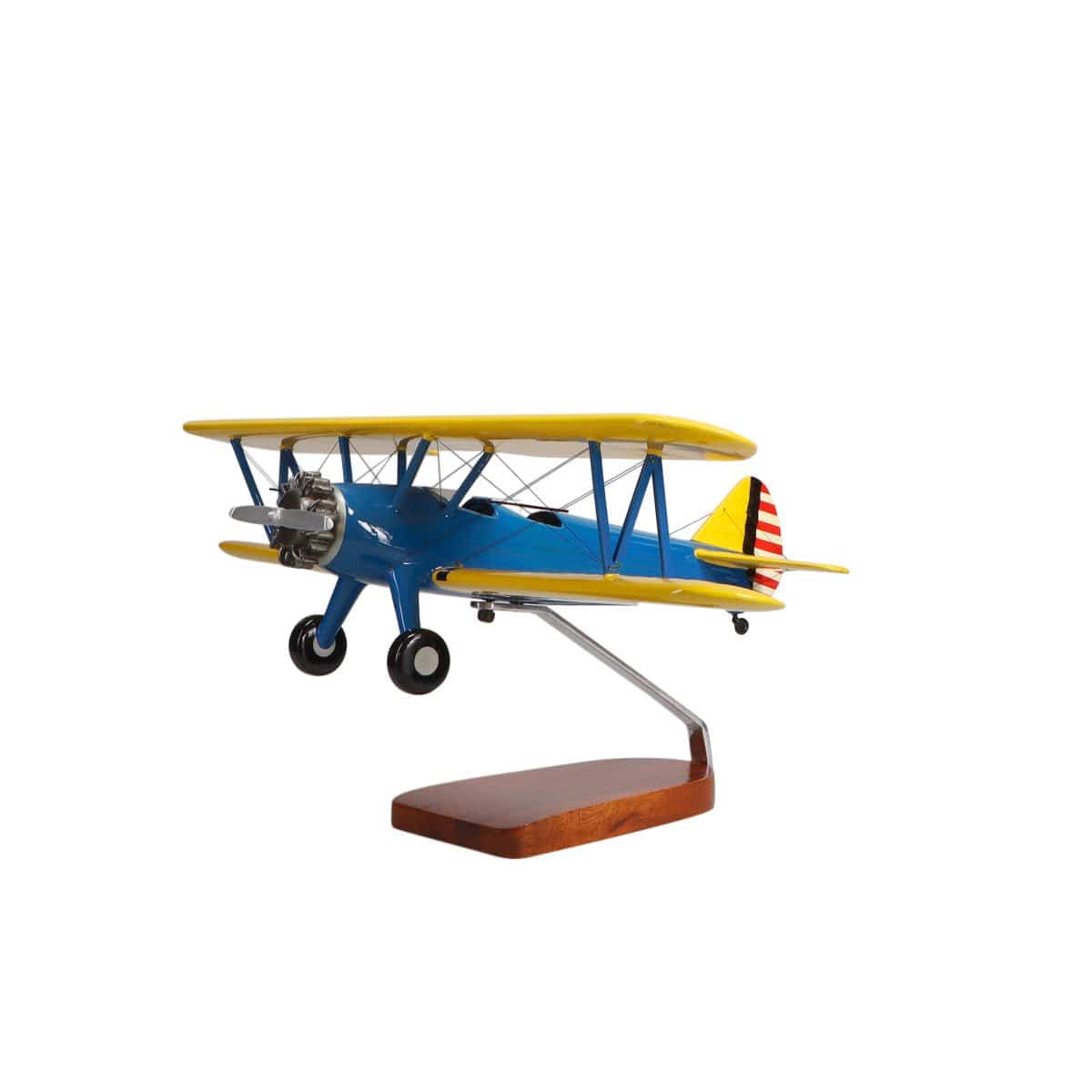 High Flying Models Aircraft Models Boeing™ PT-17 Stearman Large Mahogany Model