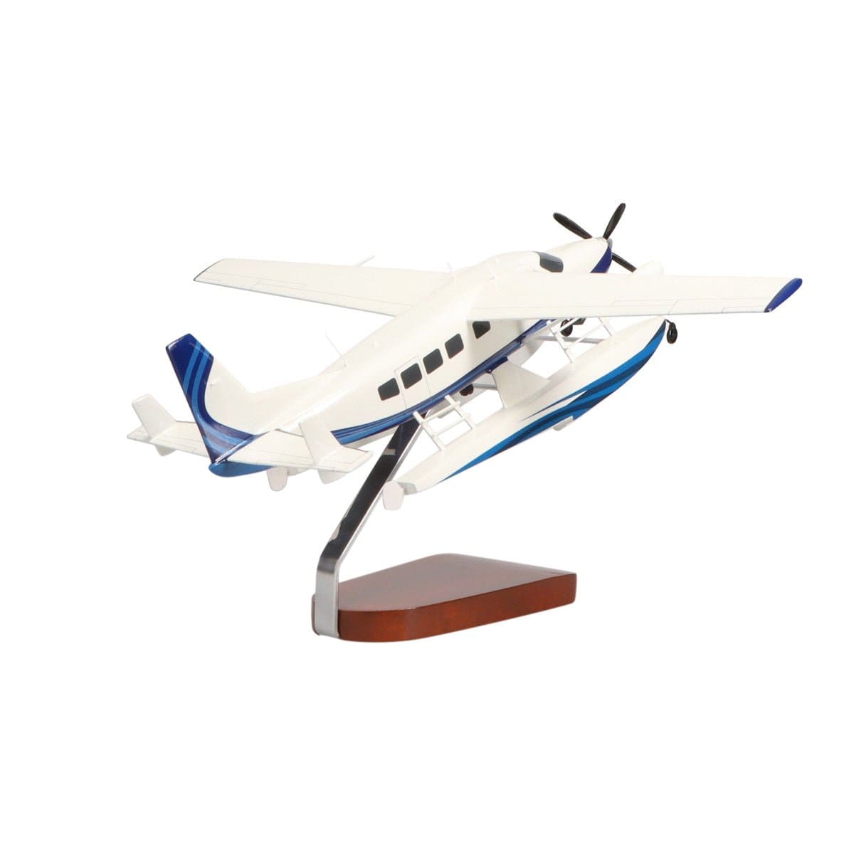 High Flying Models Aircraft Models Cessna® 208 Caravan on Floats Large Mahogany Model