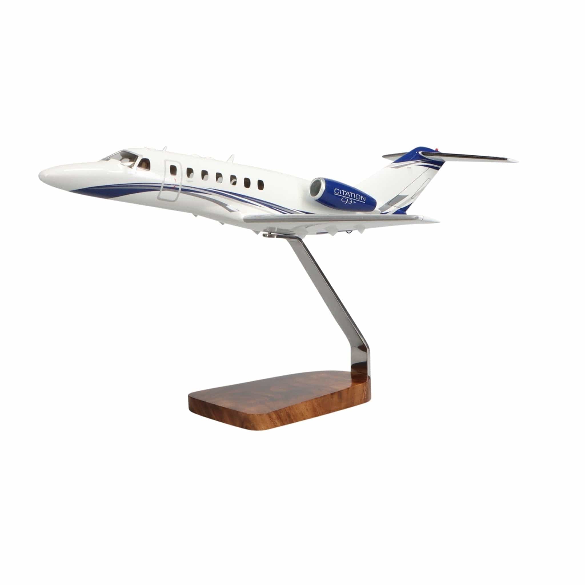 High Flying Models Aircraft Models Cessna® Citation CJ3+ Clear Canopy Large Mahogany Model