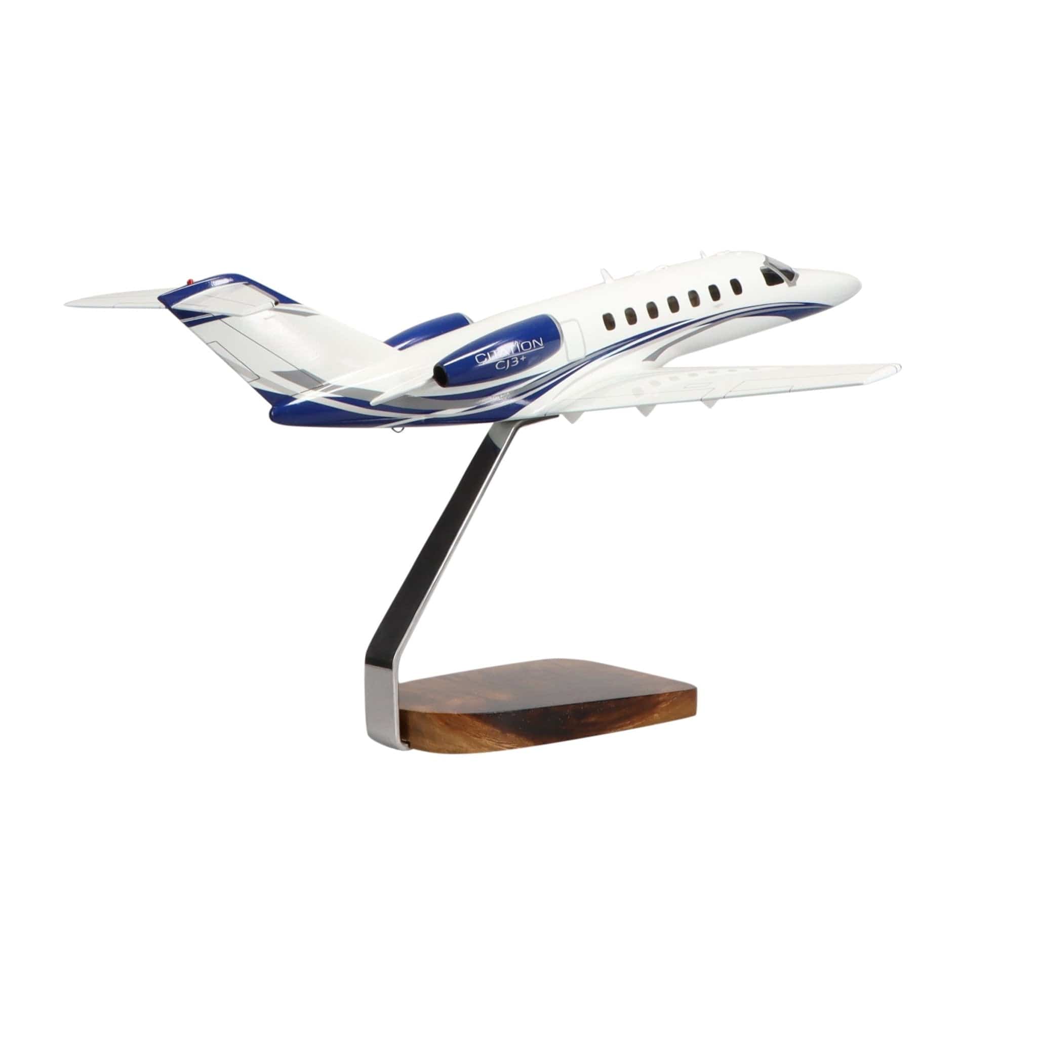 High Flying Models Aircraft Models Cessna® Citation CJ3+ Clear Canopy Large Mahogany Model