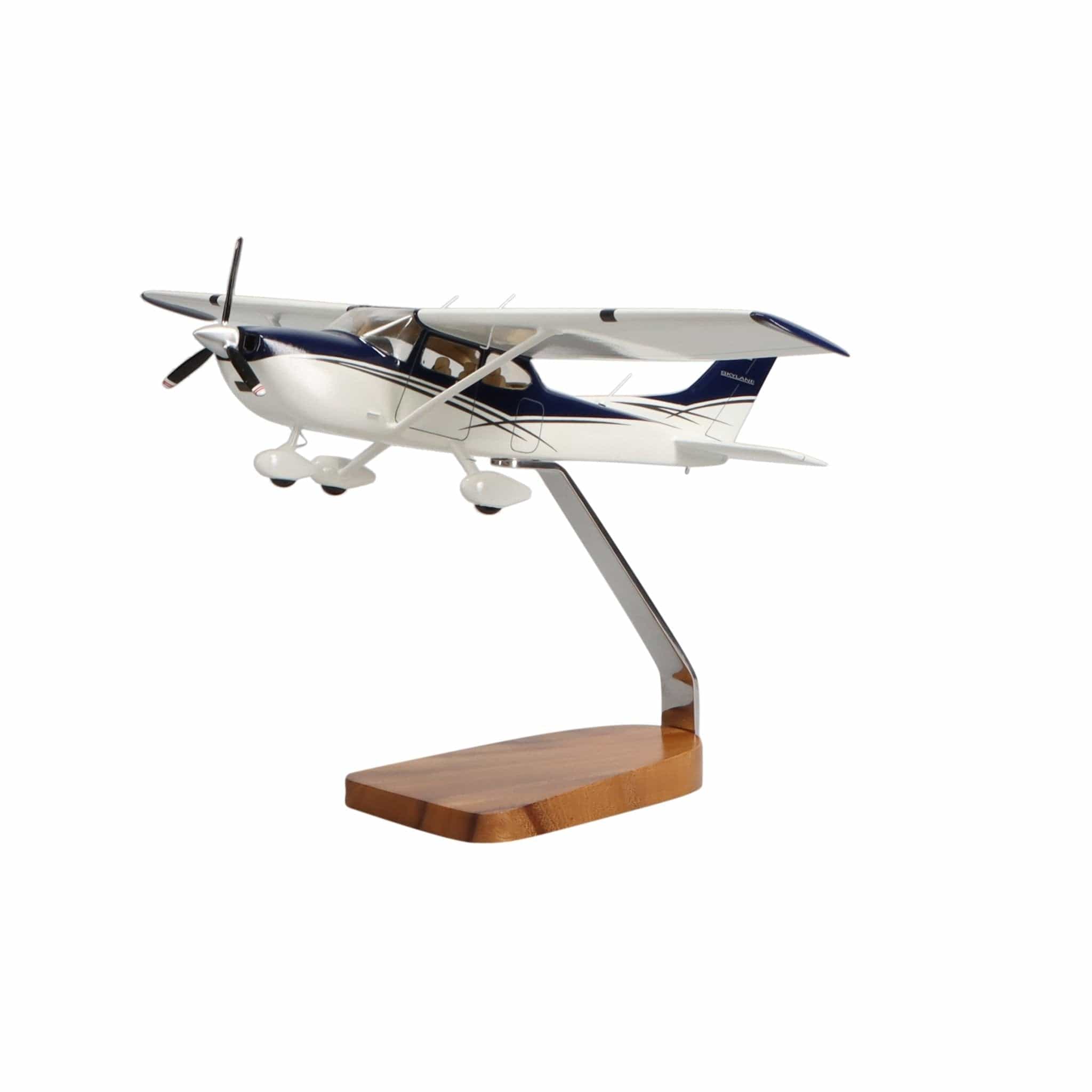 High Flying Models Aircraft Models Cessna® Turbo Skylane Clear Canopy Large Mahogany Model