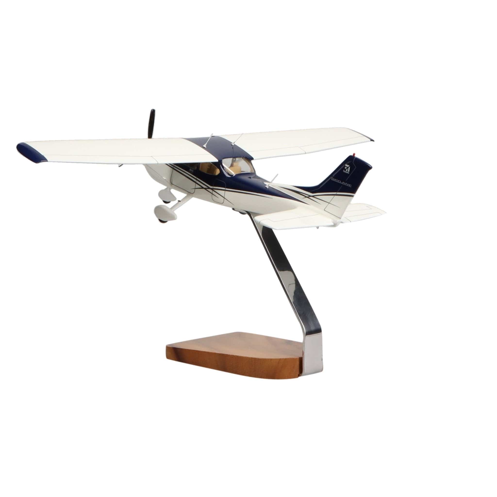 High Flying Models Aircraft Models Cessna® Turbo Skylane Clear Canopy Large Mahogany Model