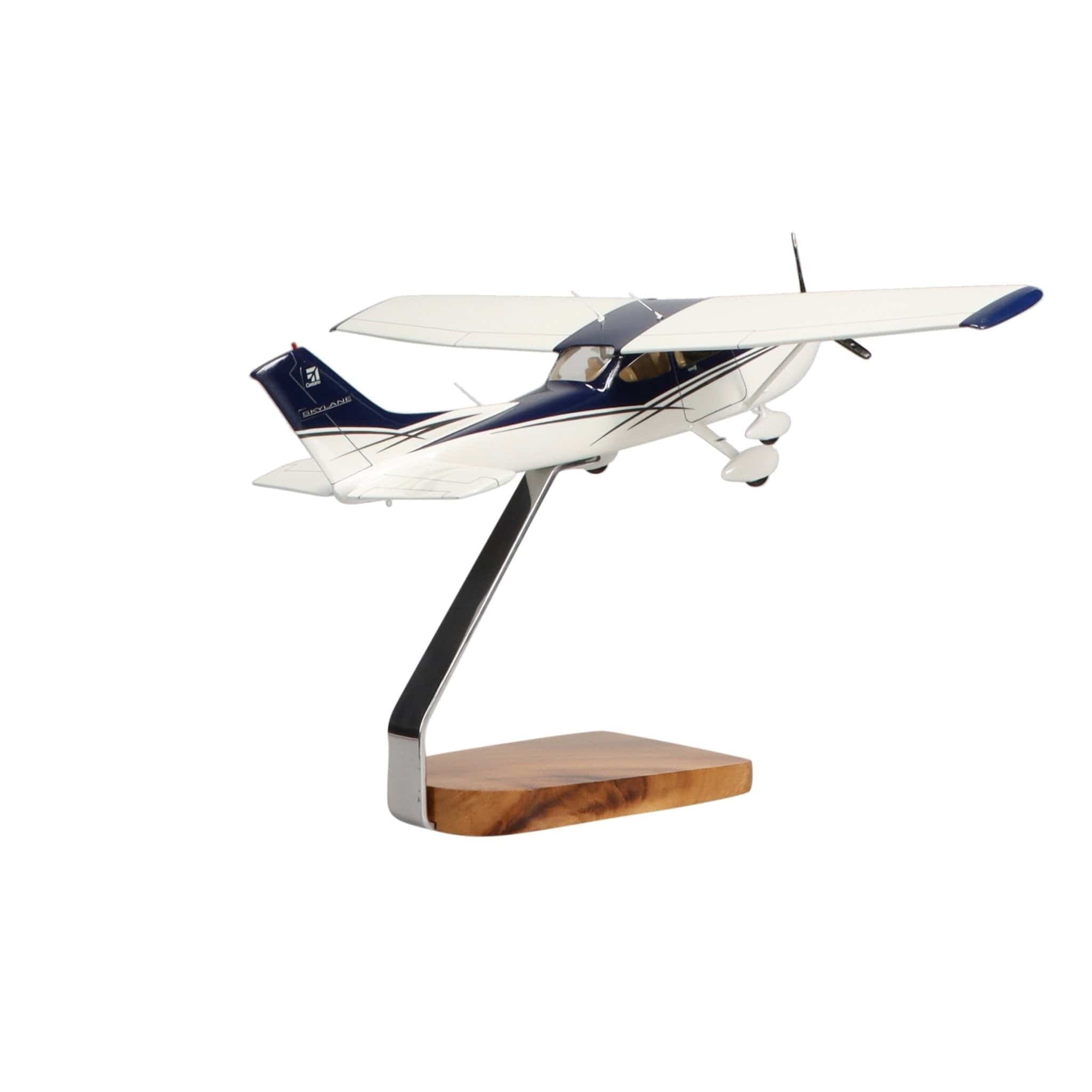 High Flying Models Aircraft Models Cessna® Turbo Skylane Clear Canopy Large Mahogany Model