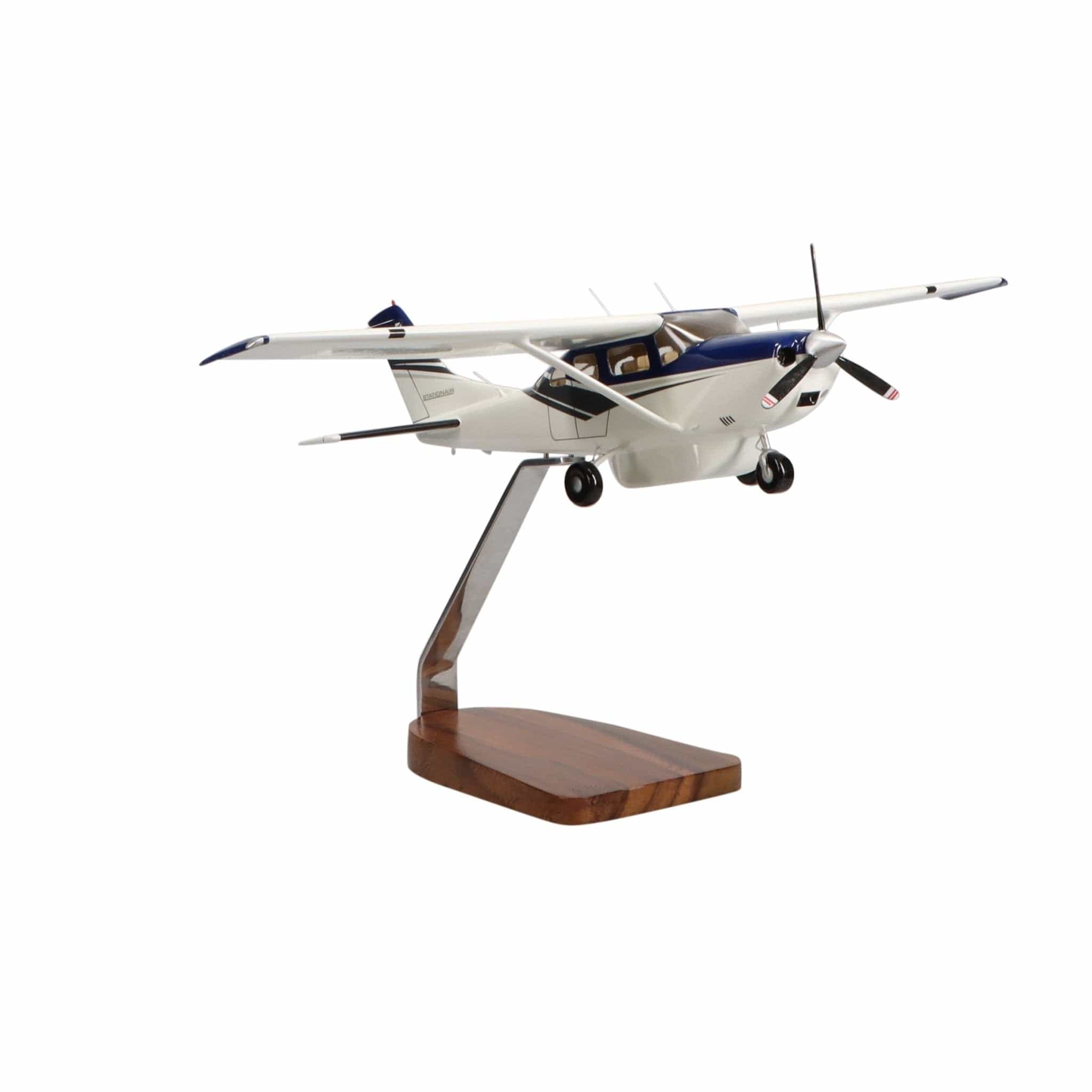 High Flying Models Aircraft Models Cessna Turbo Stationair HD Clear Canopy Large Mahogany Model