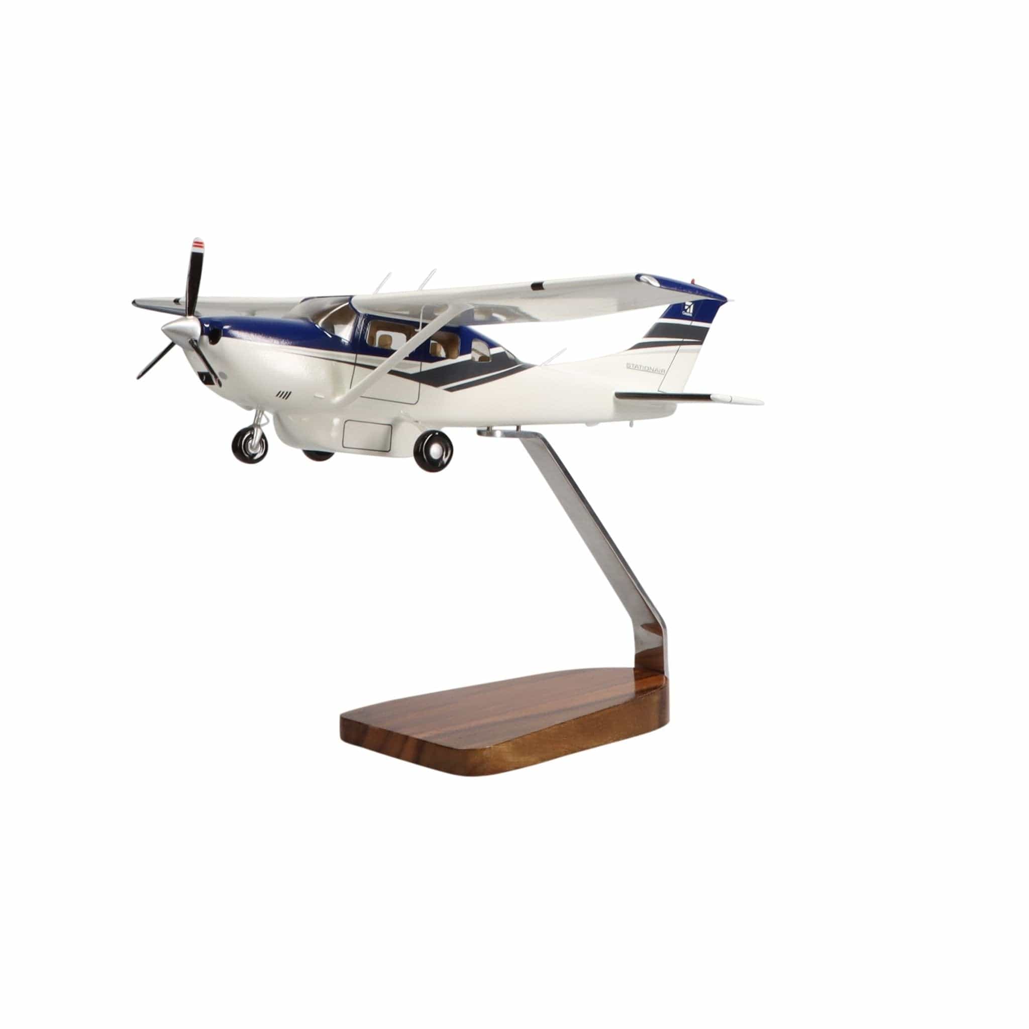 High Flying Models Aircraft Models Cessna Turbo Stationair HD Clear Canopy Large Mahogany Model