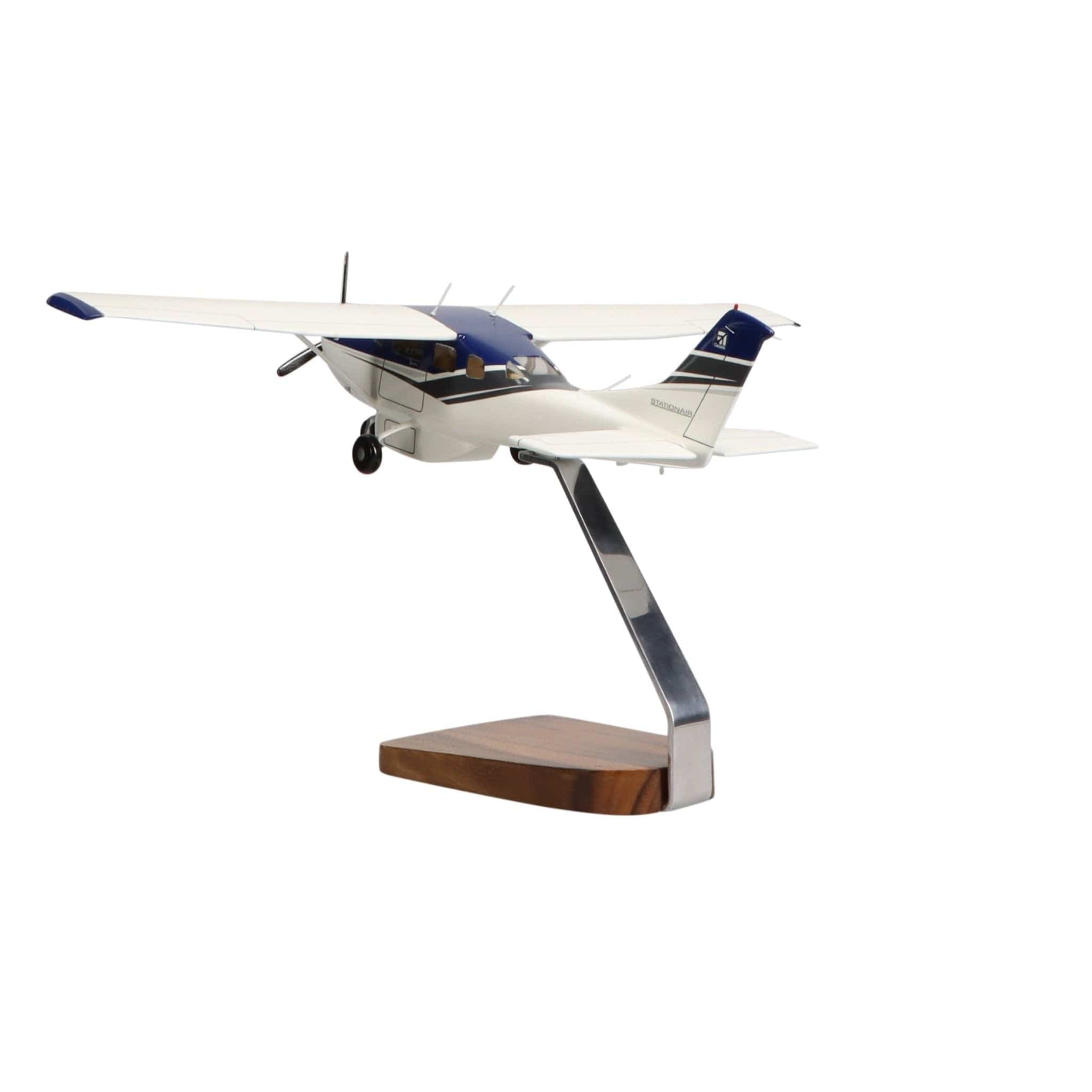 High Flying Models Aircraft Models Cessna Turbo Stationair HD Clear Canopy Large Mahogany Model