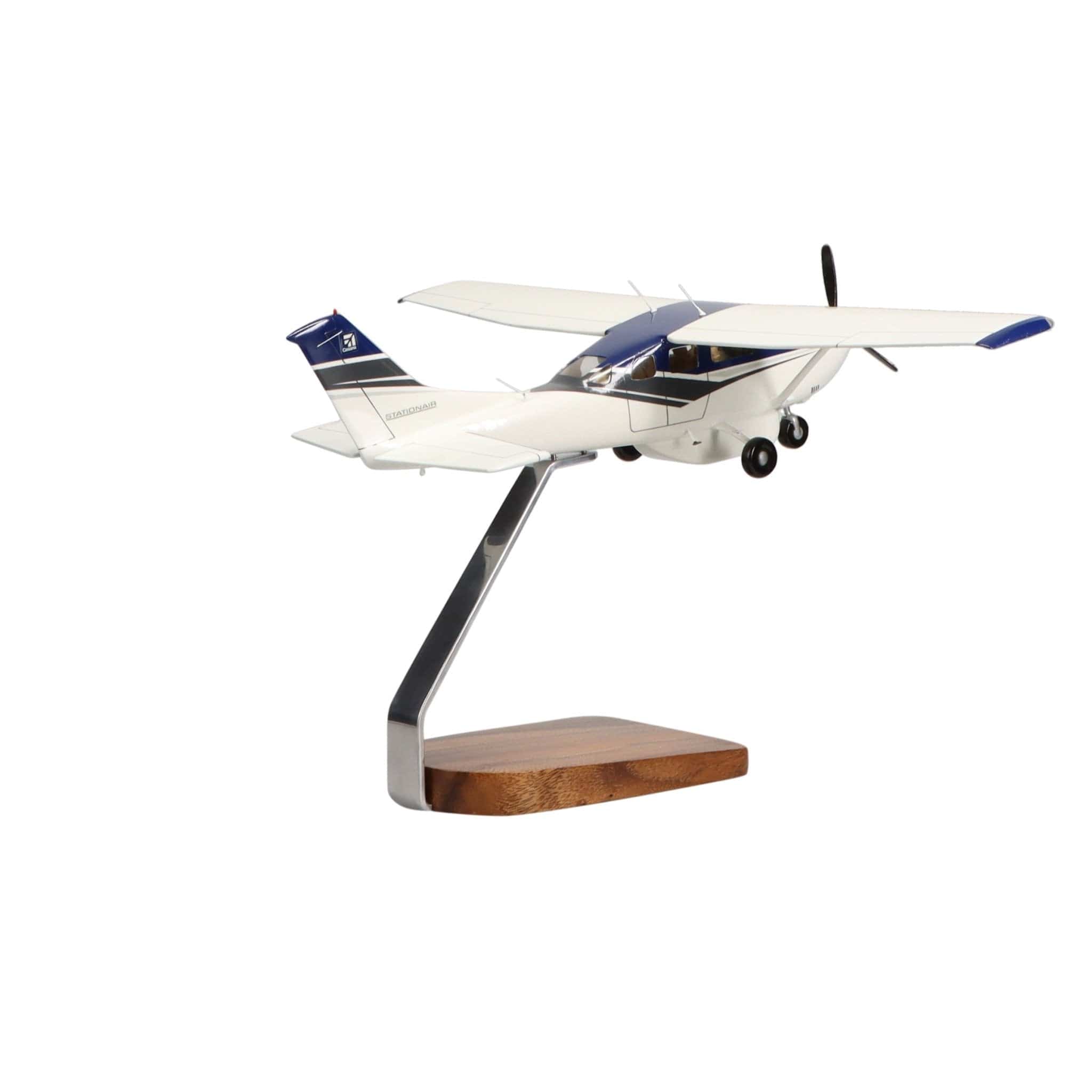 High Flying Models Aircraft Models Cessna Turbo Stationair HD Clear Canopy Large Mahogany Model