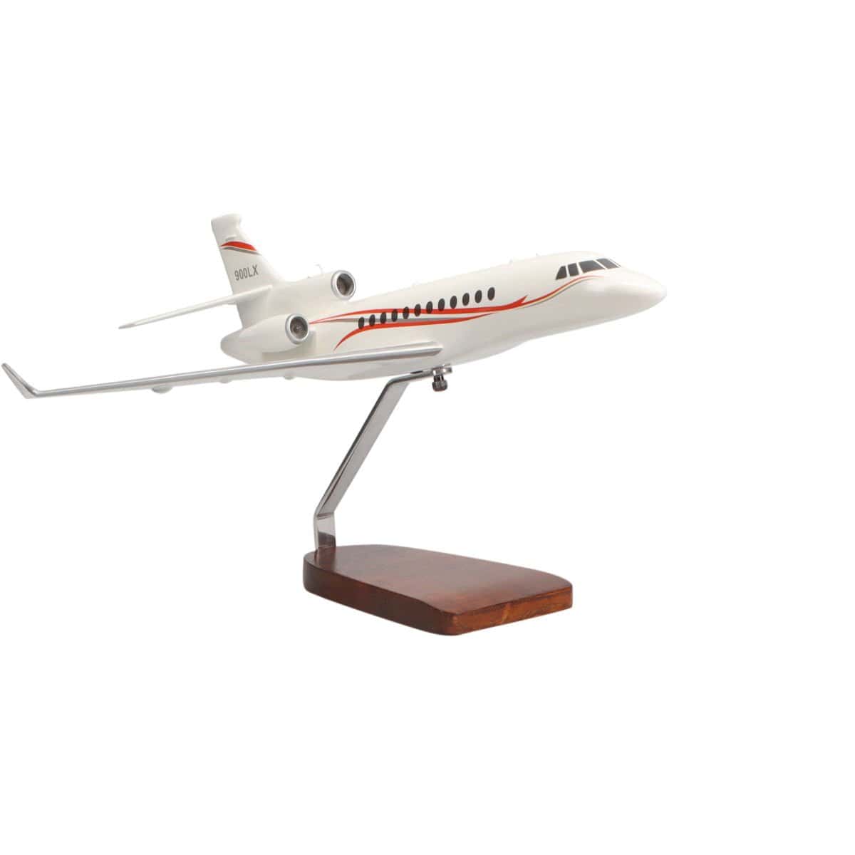 High Flying Models Aircraft Models Dassault Falcon 900 Large Mahogany Model