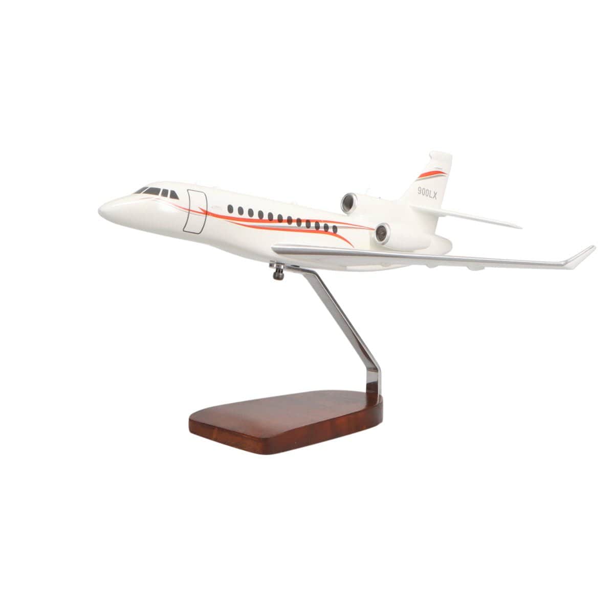 High Flying Models Aircraft Models Dassault Falcon 900 Large Mahogany Model