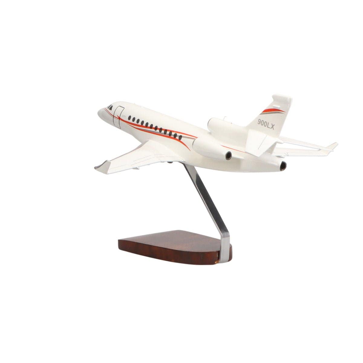 High Flying Models Aircraft Models Dassault Falcon 900 Large Mahogany Model