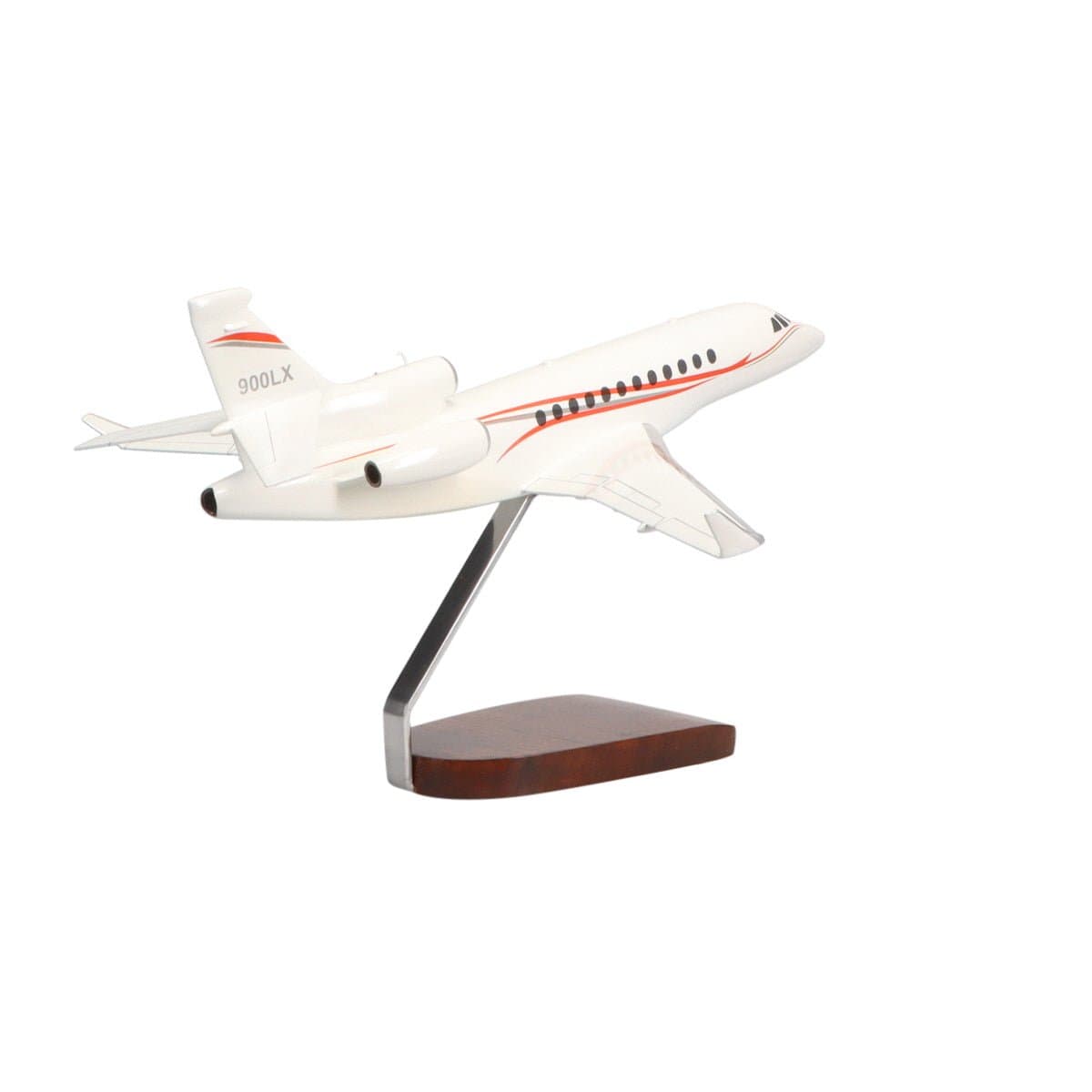 High Flying Models Aircraft Models Dassault Falcon 900 Large Mahogany Model